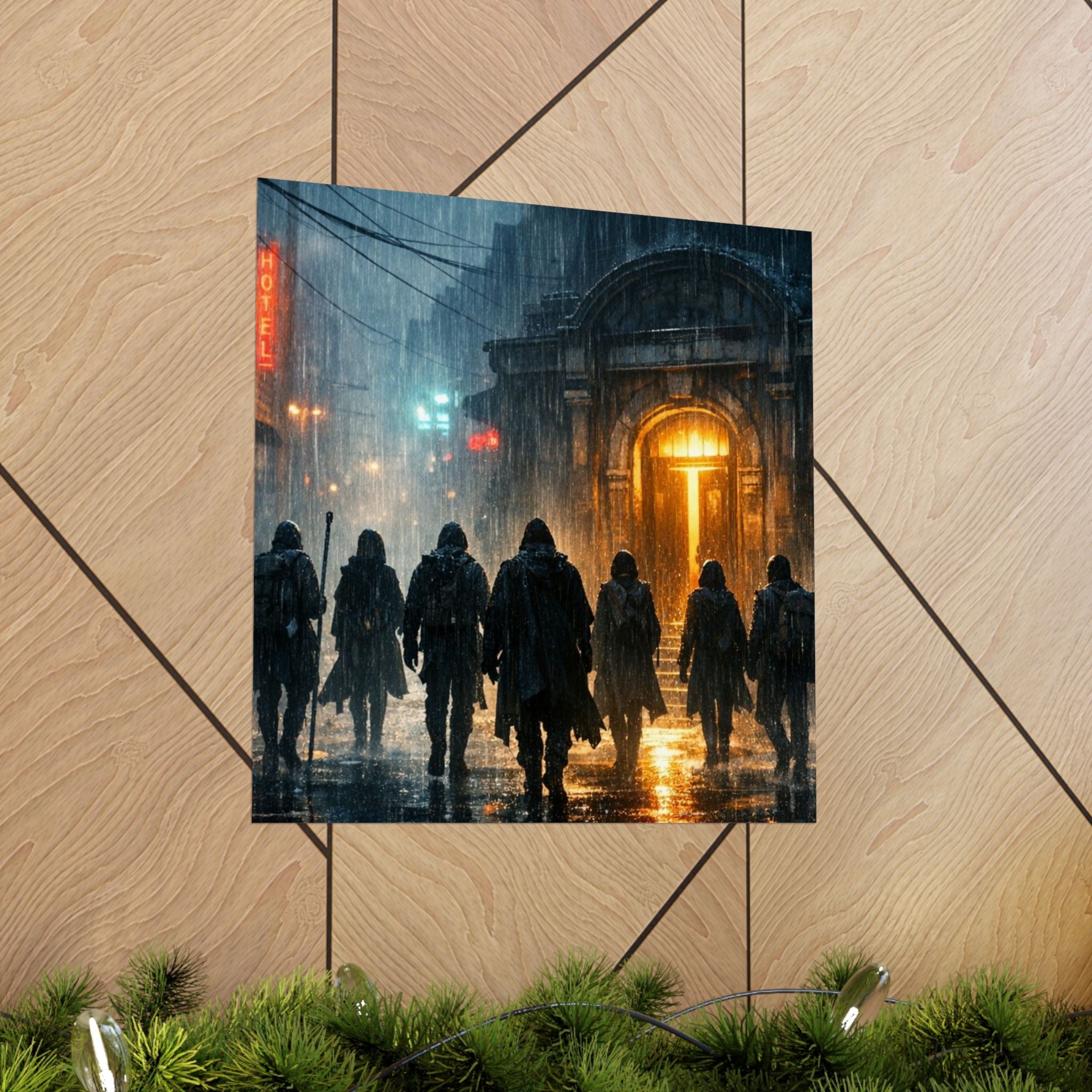 Power Runs Black PRB The Starbound Seven Matte Vertical Posters by Printify