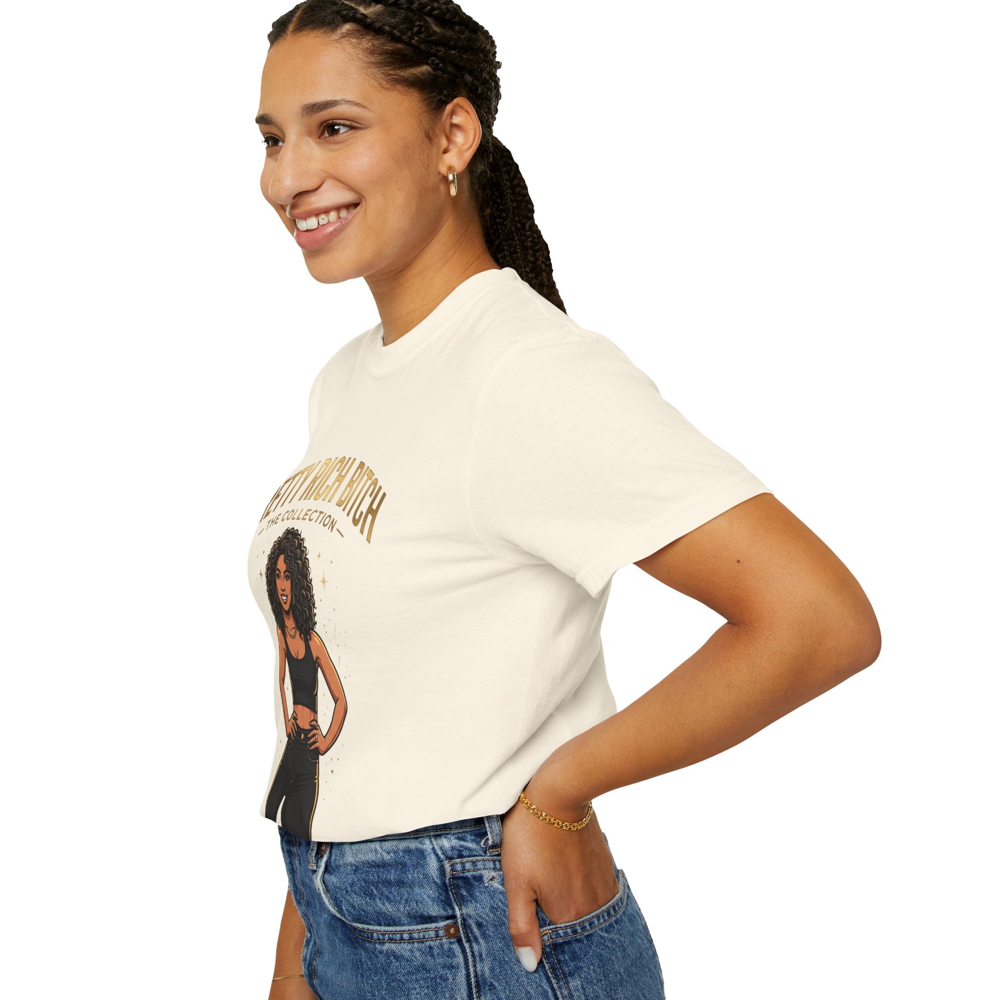 Pretty Rich Bitch The Collection by PRB T-Shirt — Empowered Black Woman Graphic Tee by Power Runs Black