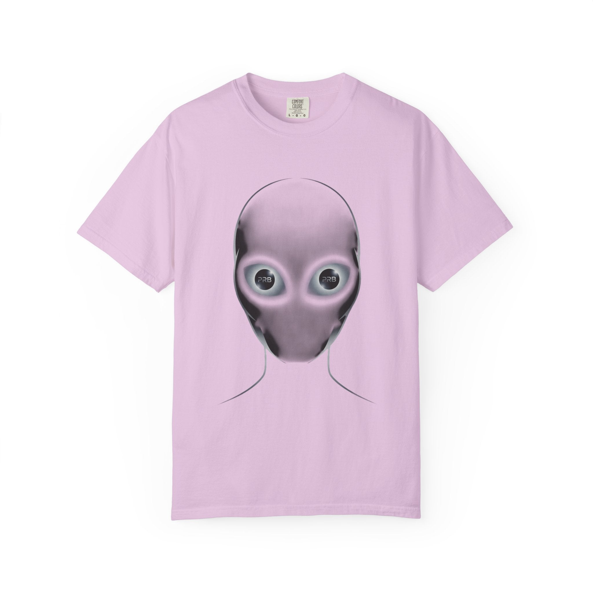 Printify Alien Head Graphic T-Shirt — Surreal Sci‑Fi Face Tee - T-Shirt