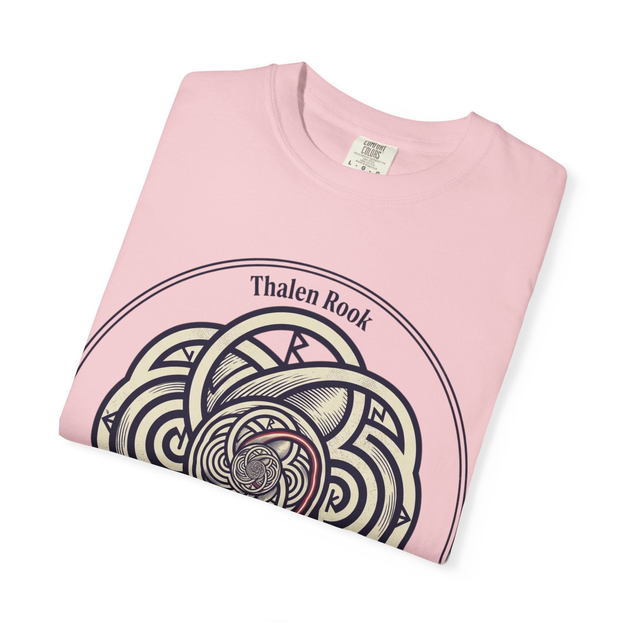 Power Runs Black PRB Thalen Rook Celtic Knot Graphic T-Shirt — "He stared too long..." Quote Tee by Power Runs Black