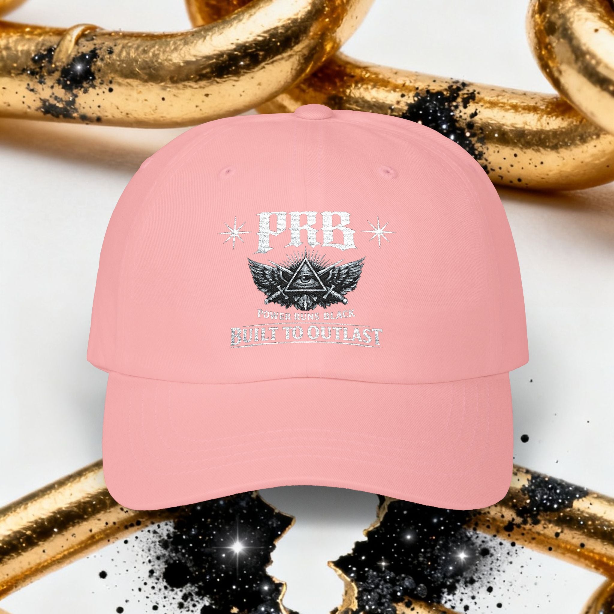 PRB Dad Cap — Vintage Crest Embroidered Baseball Hat by Printify