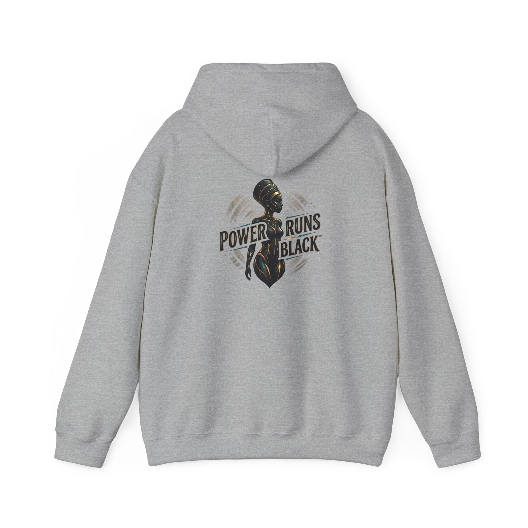 Power Runs Black PRB Logo hoodie Ascension State CROWN design by Power Runs Black