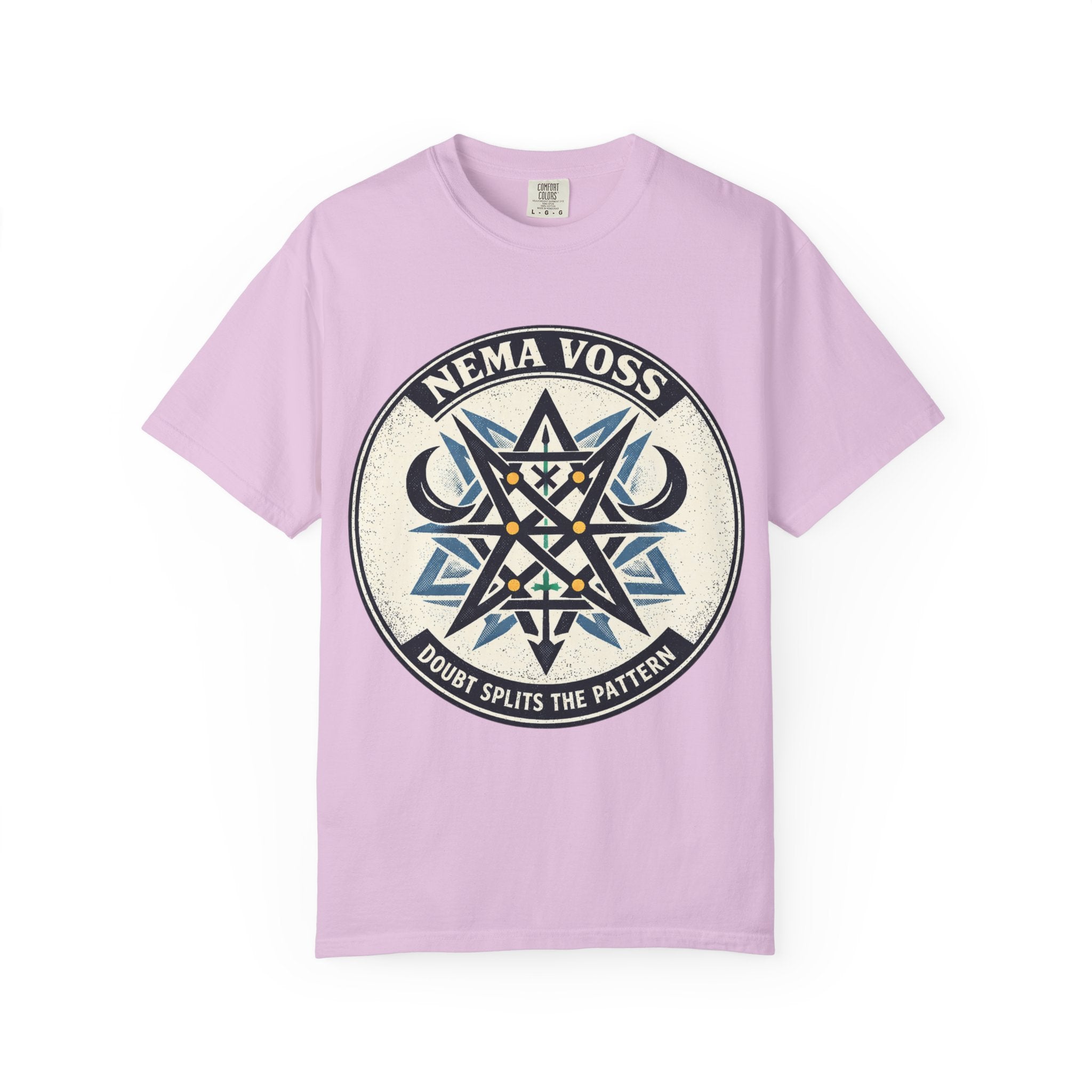 Power Runs Black PRB Nema Voss 'Doubt Splits the Pattern' Graphic T-Shirt by Power Runs Black