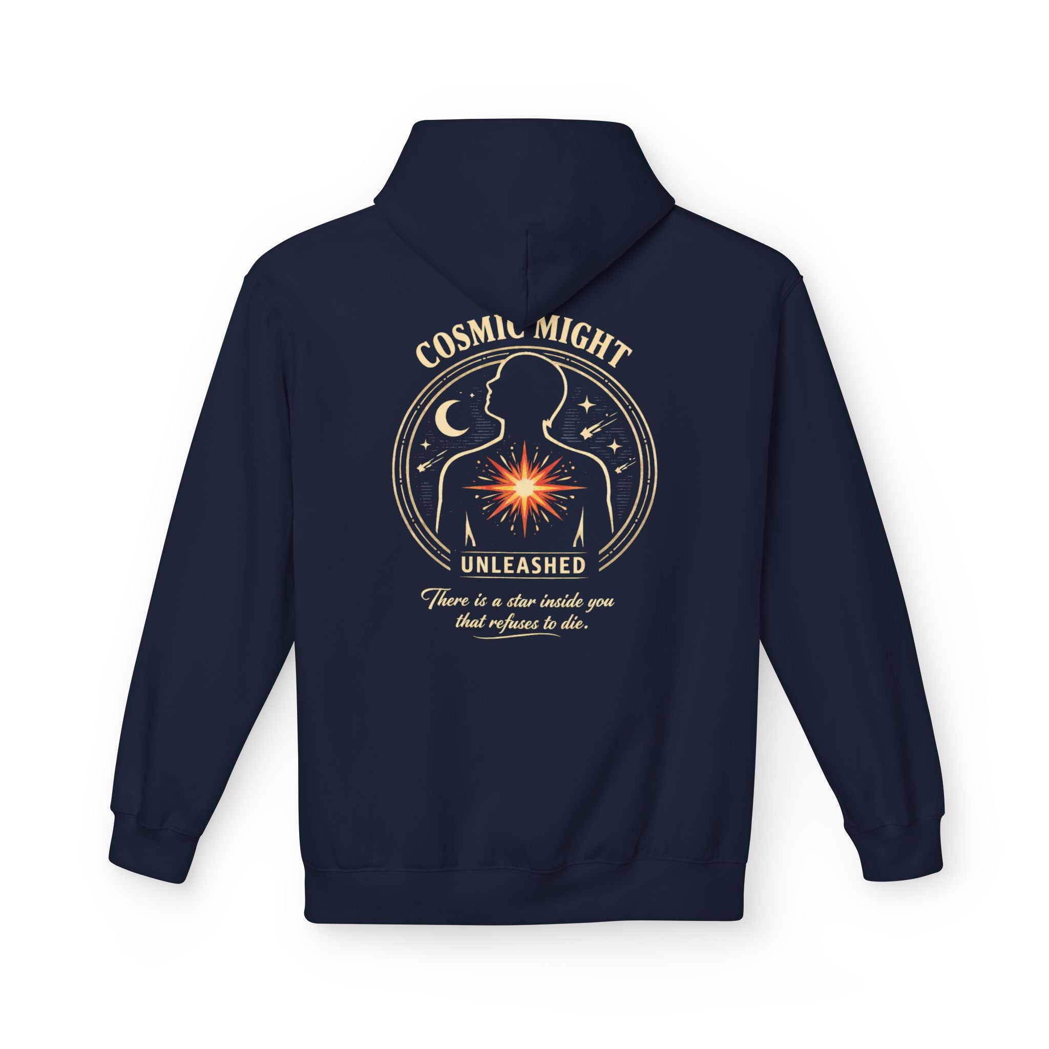 PRB Starforged Flex Cosmic Might Unleashed Hoodie — Unleashed Starburst Graphic Pullover by Power Runs Black