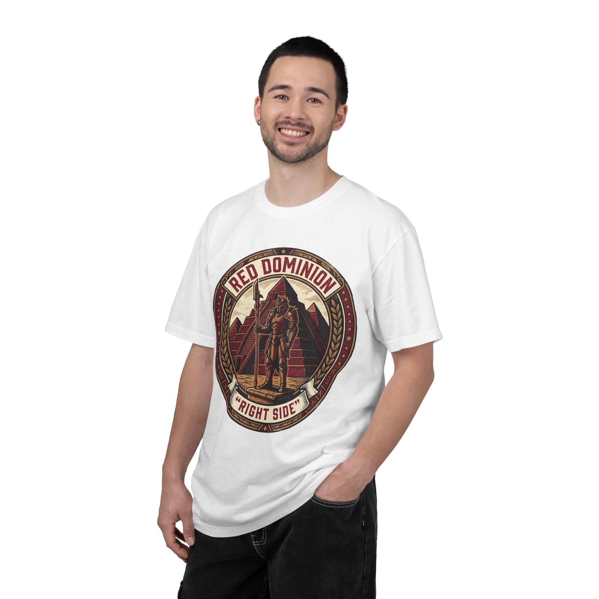 Power Runs Black PRB Red Dominion 'Right Side' Graphic T-Shirt by Power Runs Black
