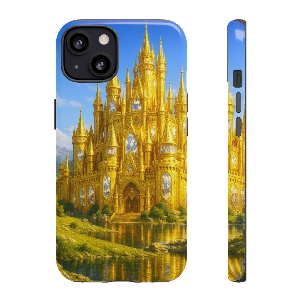 PRB Golden Castle iPhone Case | Fantasy Palace Phone Case by Power Runs Black