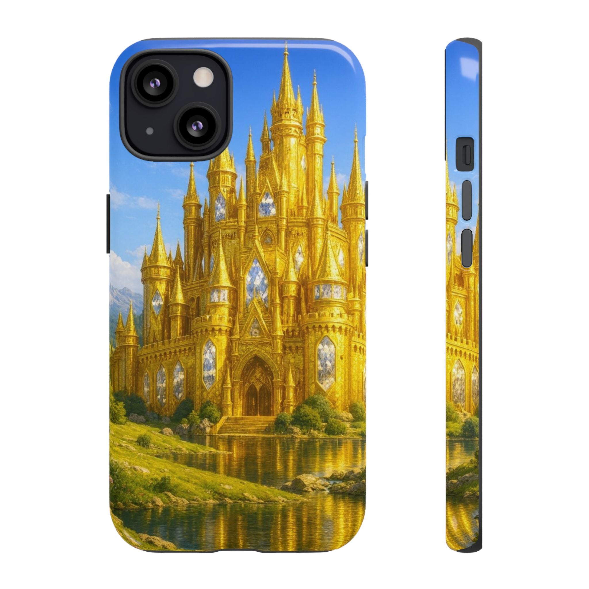 PRB Golden Castle iPhone Case | Fantasy Palace Phone Case by Power Runs Black