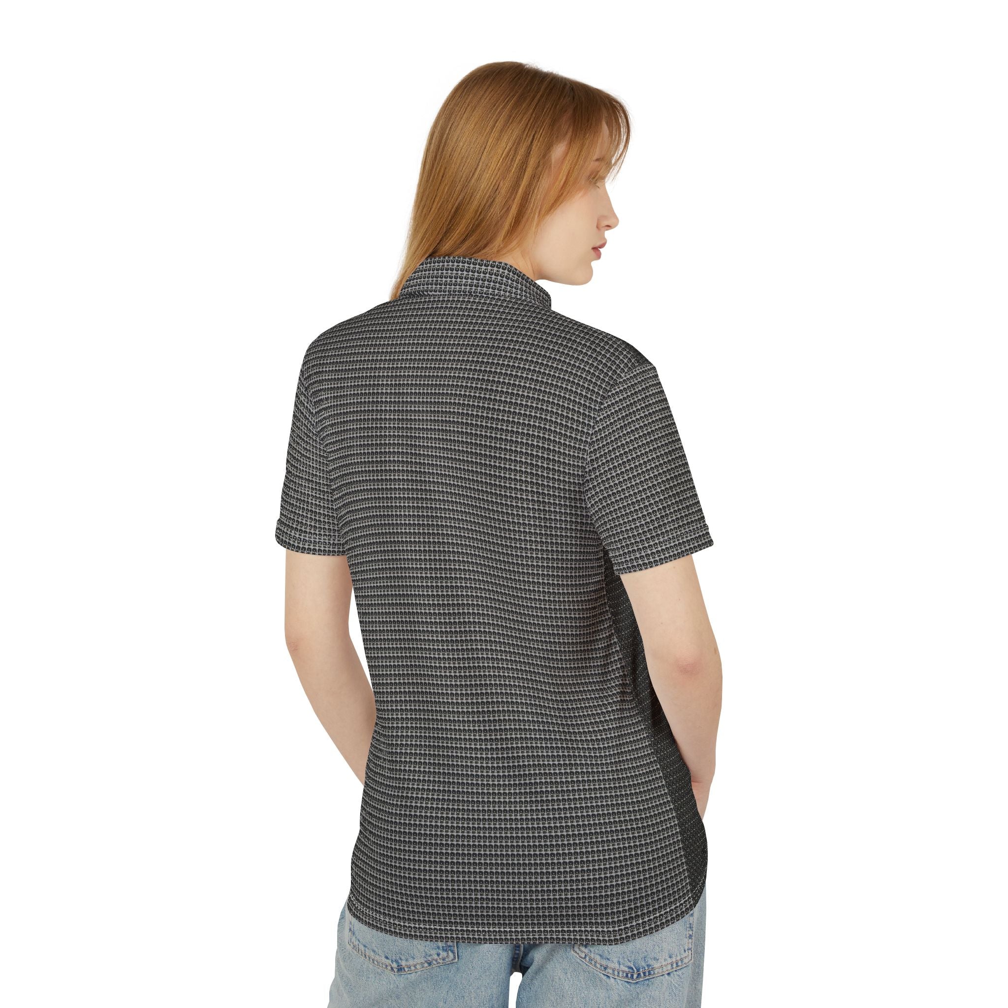 Power Runs Black PRB Emblem Polo Shirt — Built to Outlast Graphic Polo by Printify