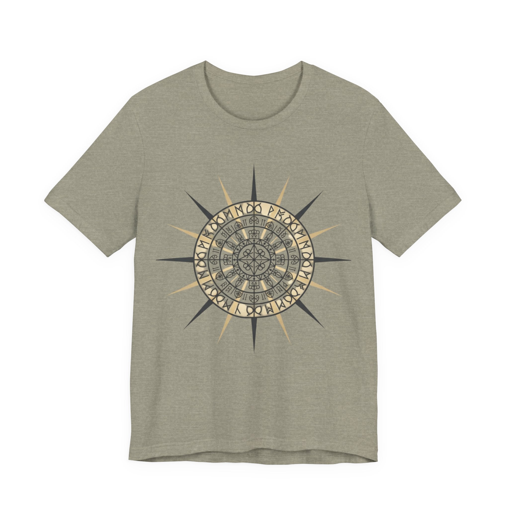 PRB Compass Rose Mandala Tee — Nautical Compass Graphic Shirt by Printify