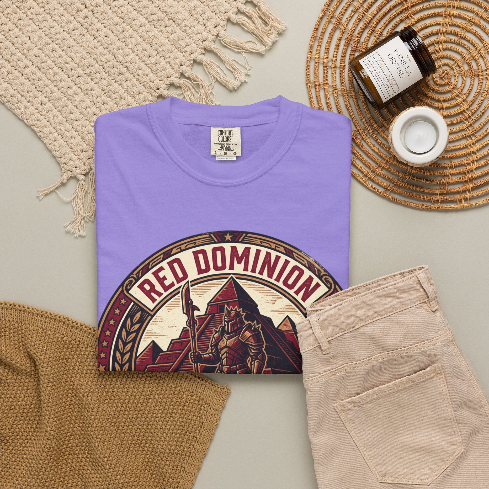 Power Runs Black PRB Red Dominion 'Right Side' Graphic T-Shirt by Printify
