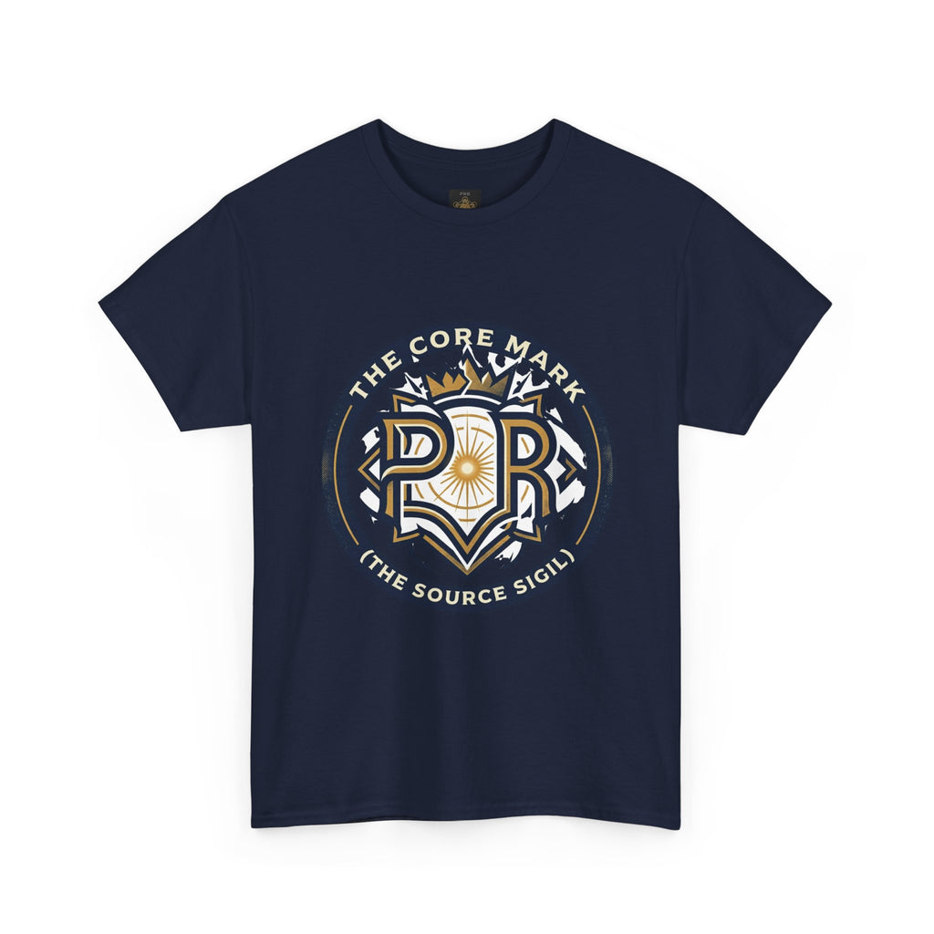Power Runs Black PRB Core Mark Logo T-Shirt — "The Source Sigil" Retro Emblem Tee by Power Runs Black