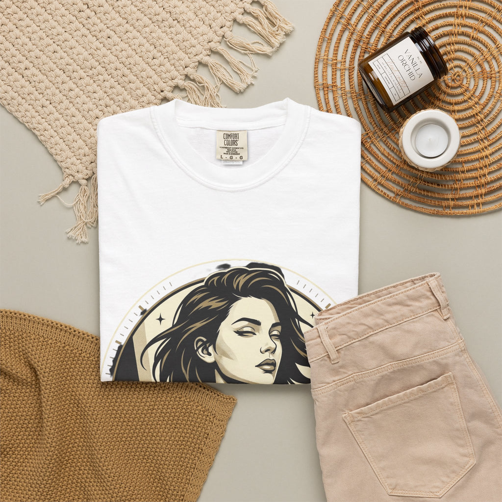 Power Runs Black Retro Space Captain Portrait T-Shirt — 'Fearless Commander' Graphic Tee by Power Runs Black