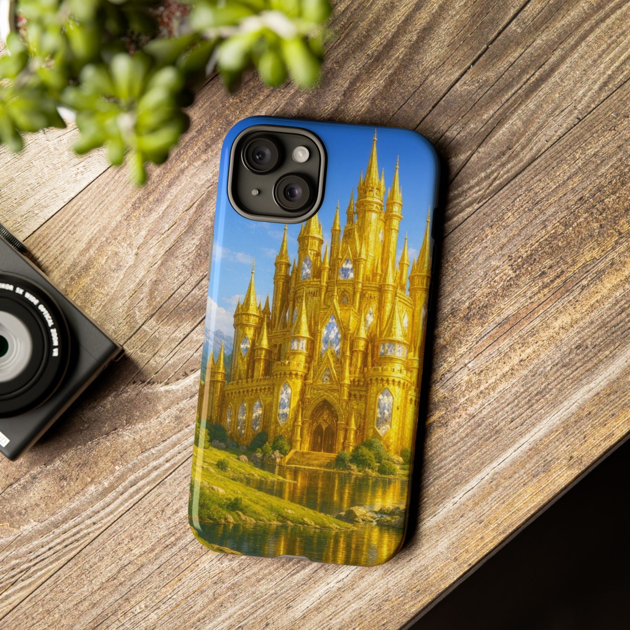PRB Golden Castle iPhone Case | Fantasy Palace Phone Case by Power Runs Black