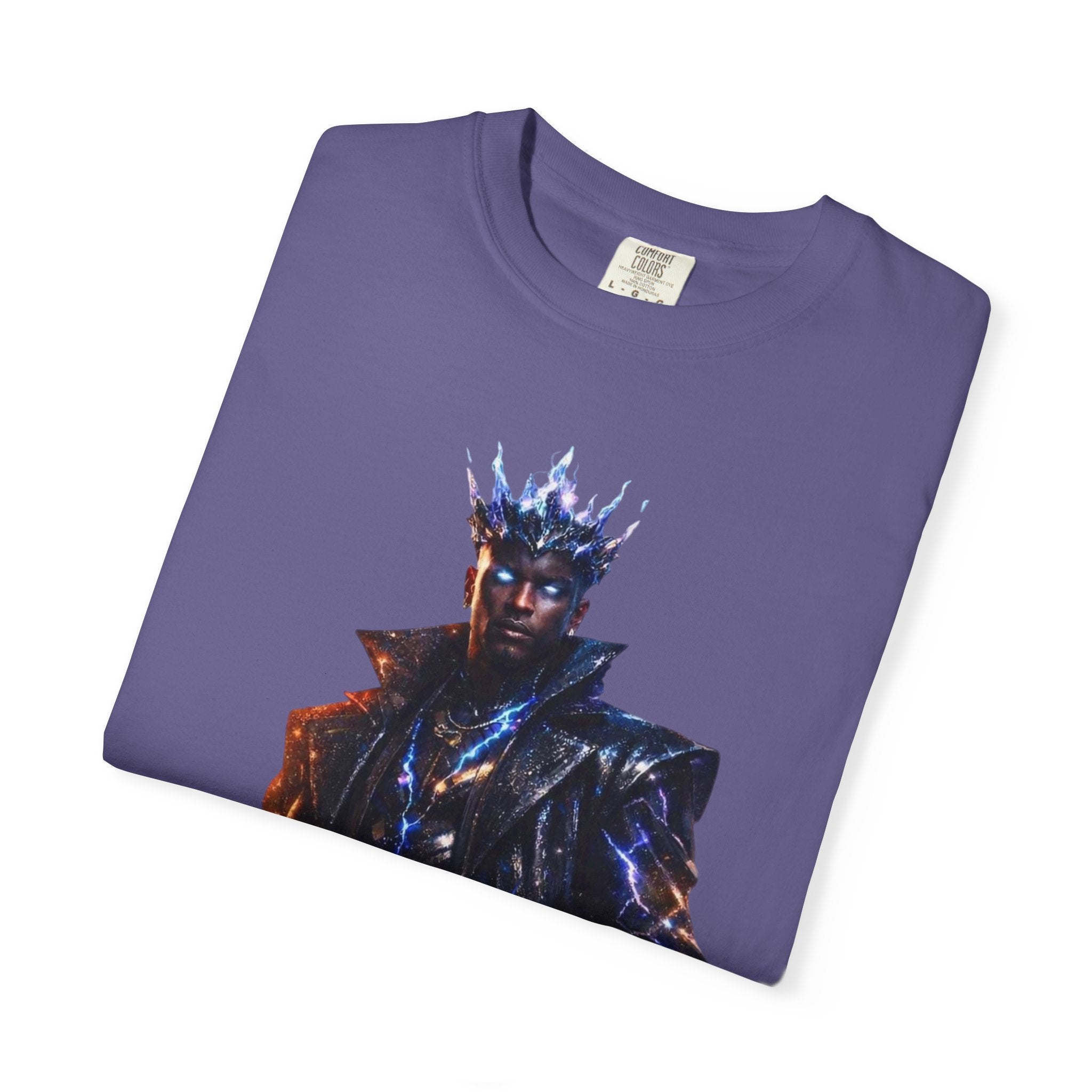 PRB Cosmic Might Unleashed T-shirt | Space Warrior Graphic Tee by Power Runs Black