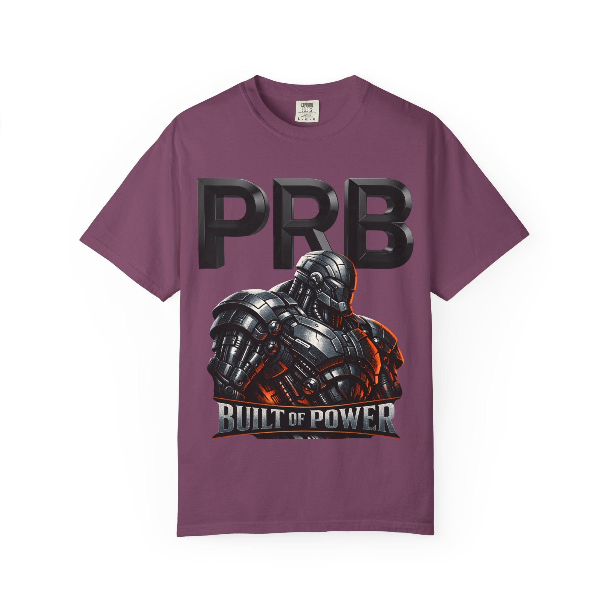 Built of Power PRB T-Shirt — Robotic Armor Graphic Tee by Printify