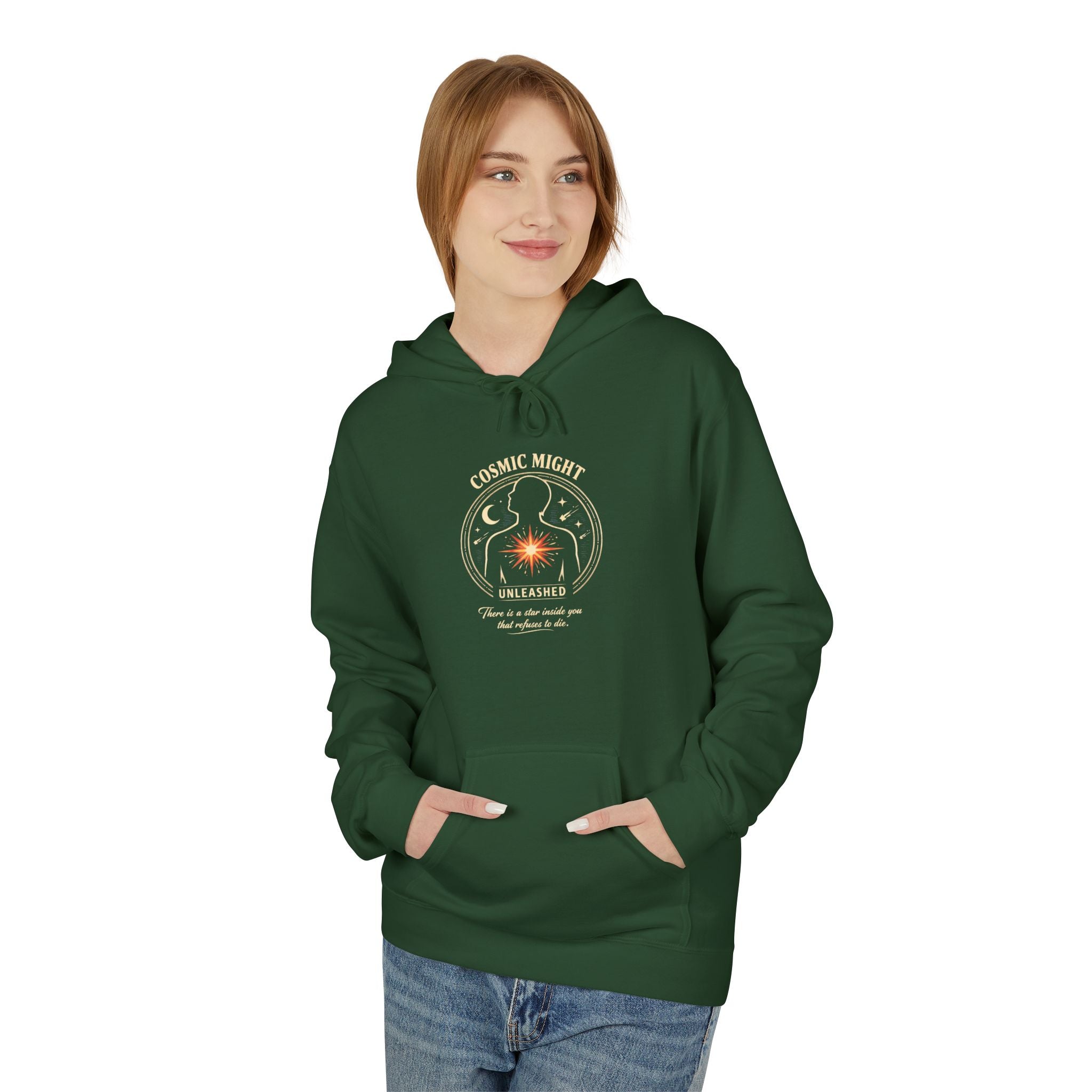 PRB Starforged Flex Cosmic Might Unleashed Hoodie — Unleashed Starburst Graphic Pullover by Power Runs Black