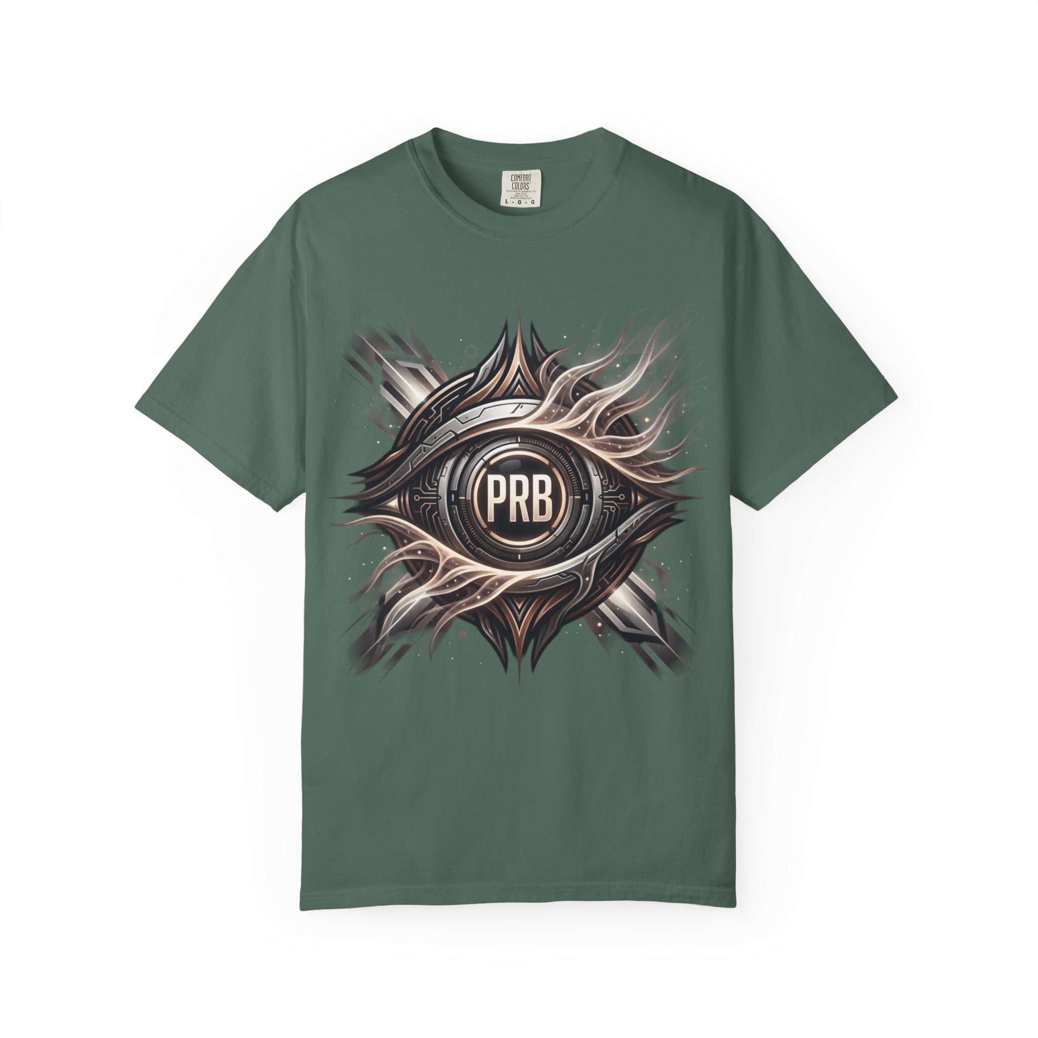 Printify PRB Clairvoyant Engine 4K Abstract Eye Emblem T-Shirt | PRB Center Medallion Graphic - T-Shirt