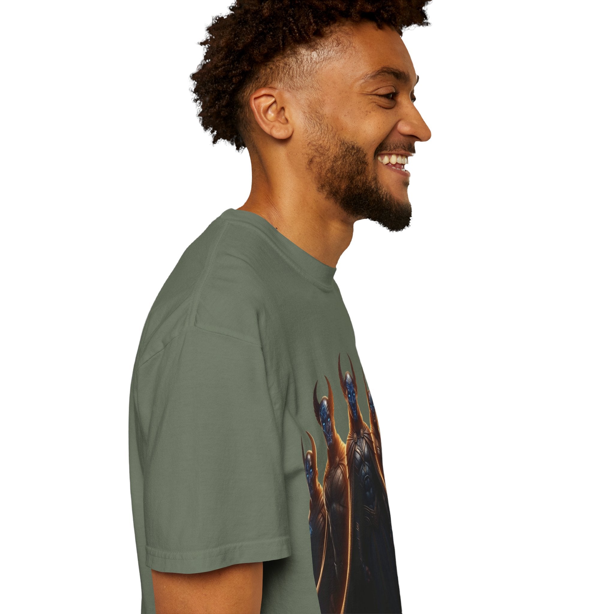 Power Runs Black PRB Dark Legion Graphic T-Shirt — Horned Warriors Fantasy Tee by Power Runs Black