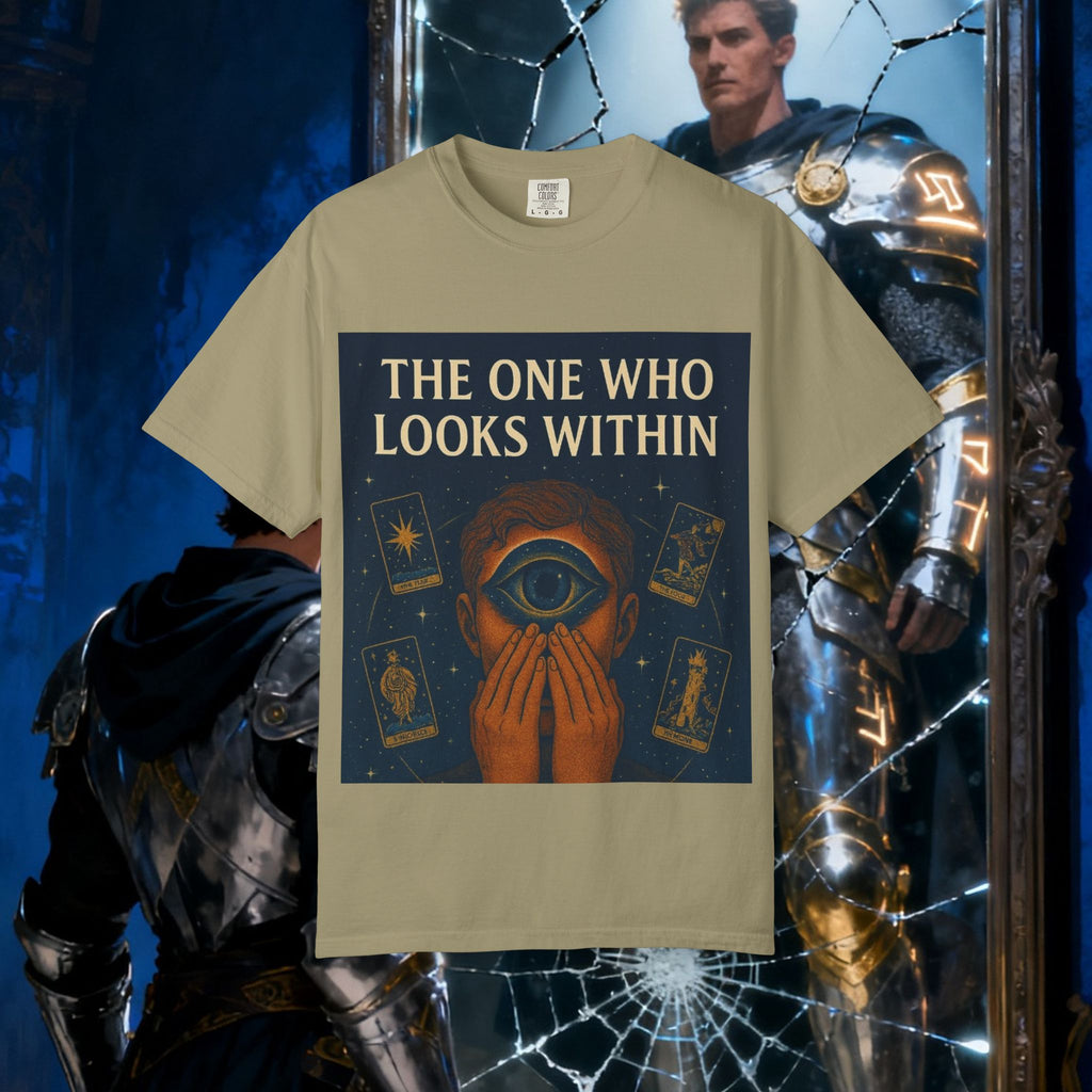 PRB Tarot Eye T-Shirt — "The One Who Looks Within" Mystical Graphic Tee by Power Runs Black