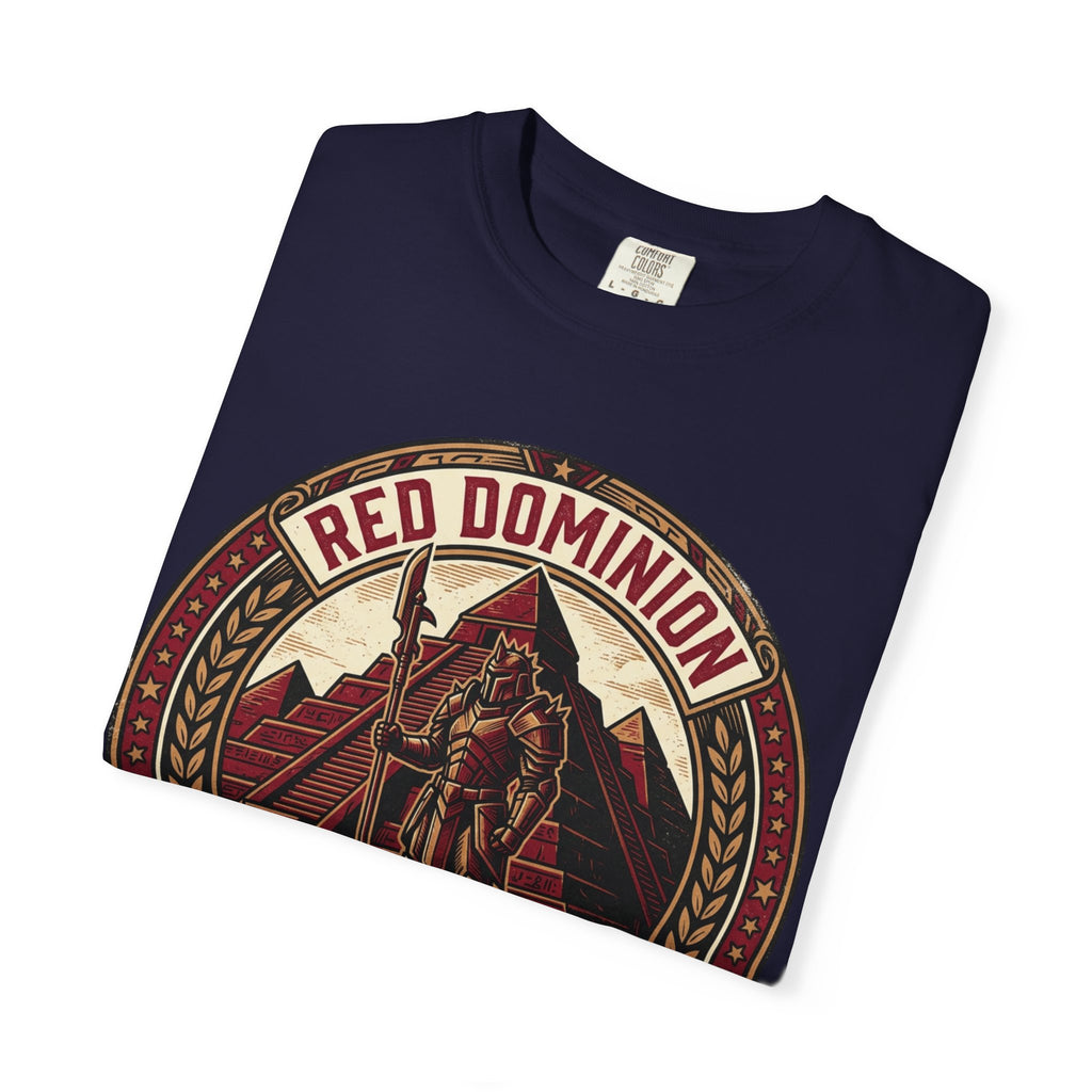 Power Runs Black PRB Red Dominion 'Right Side' Graphic T-Shirt by Printify