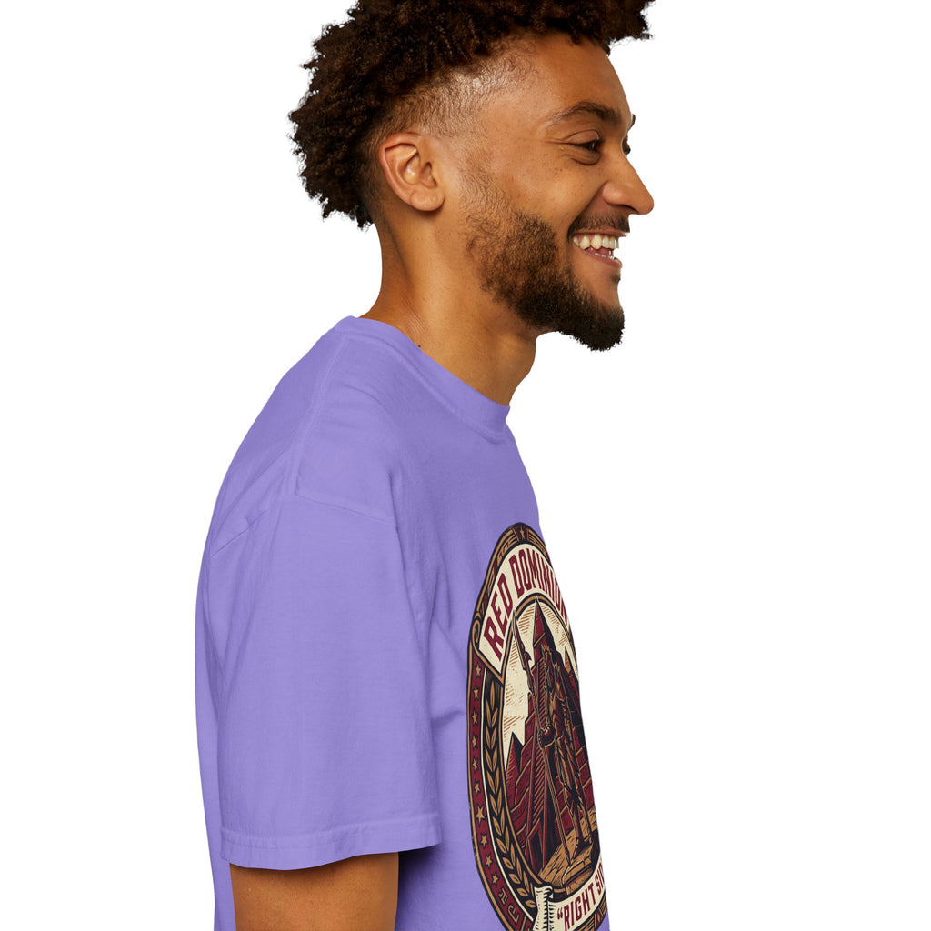 Power Runs Black PRB Red Dominion 'Right Side' Graphic T-Shirt by Power Runs Black