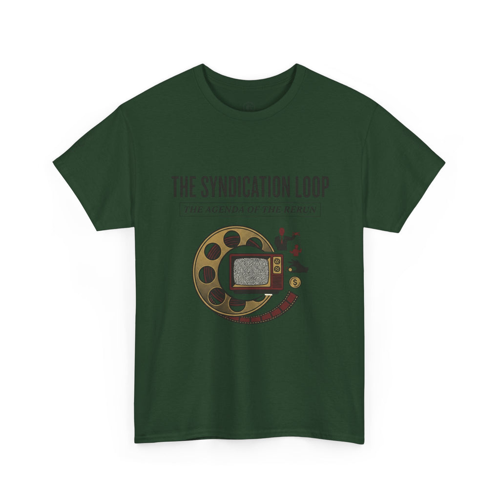 Power Runs Black — "The Agenda of the Arch" Retro TV Ouroboros Graphic Tee by Printify