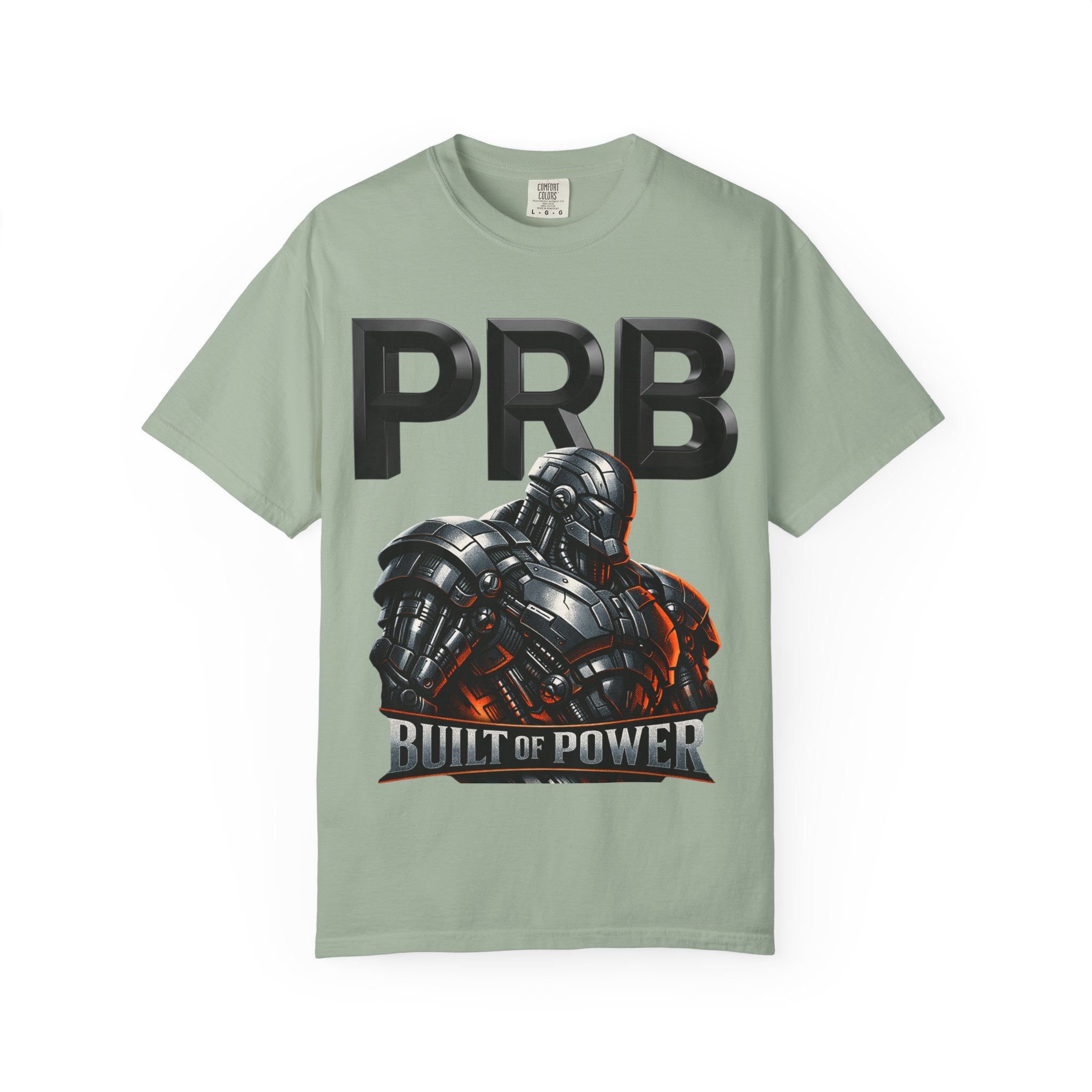 Built of Power PRB T-Shirt — Robotic Armor Graphic Tee by Printify