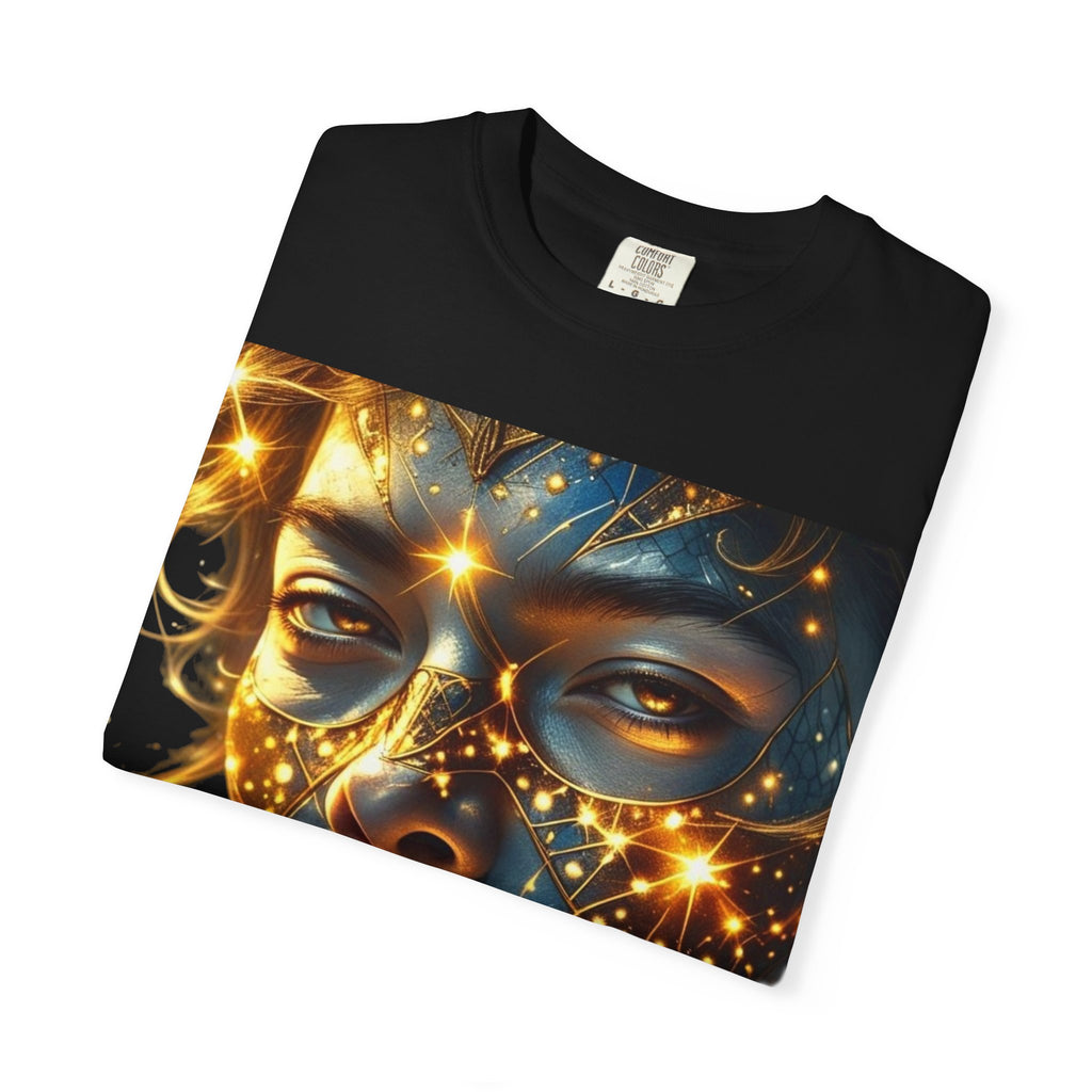 PRB Celestial Glow Unisex Graphic T-Shirt | Luminous Portrait Tee by Power Runs Black