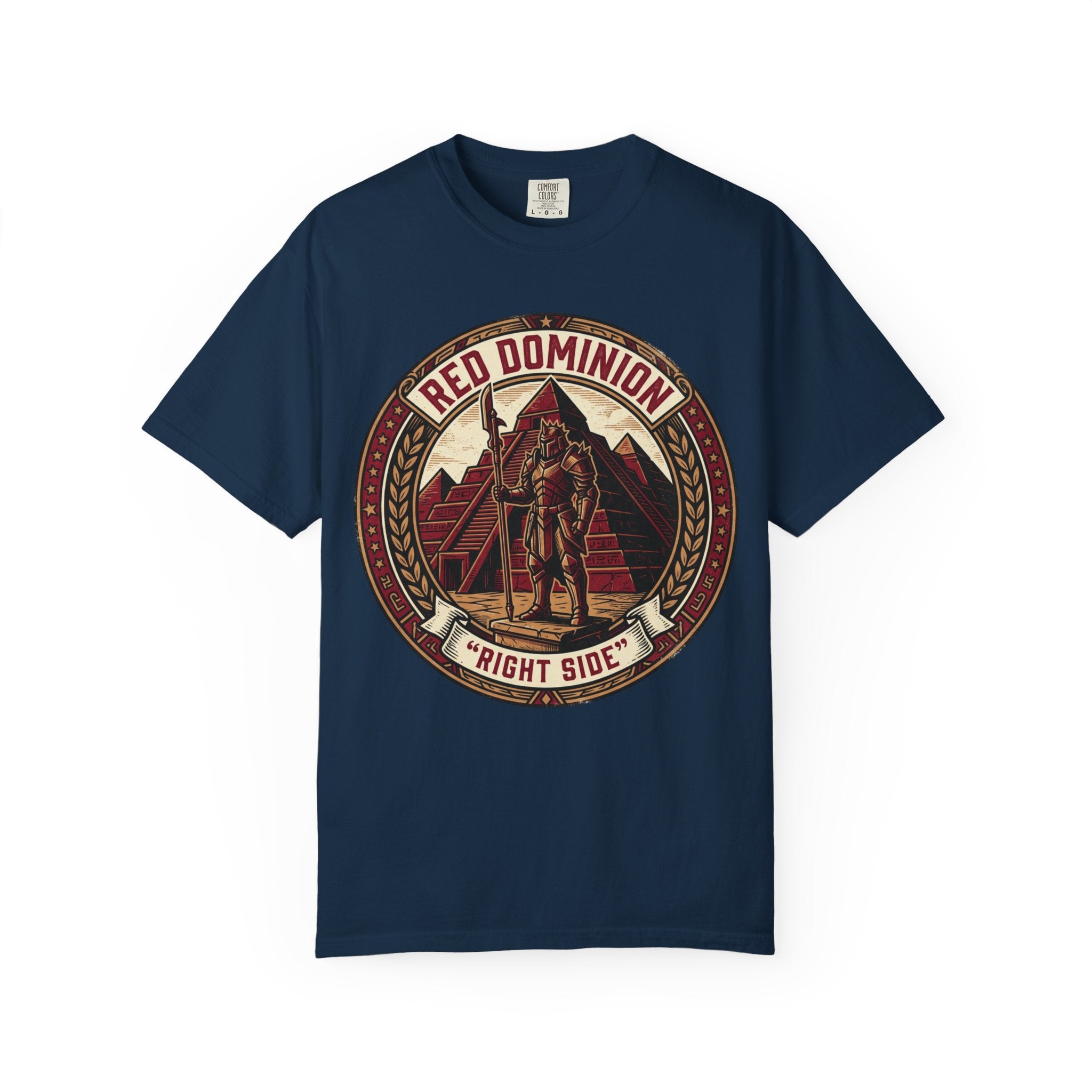 Power Runs Black PRB Red Dominion 'Right Side' Graphic T-Shirt by Power Runs Black