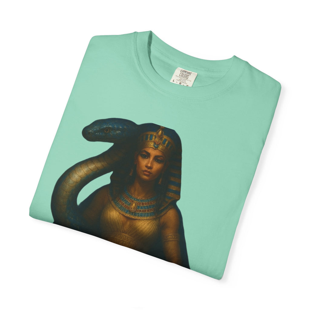 PRB Egyptian Goddess with Snake T-Shirt | Pharaoh Serpent Art Tee by Power Runs Black