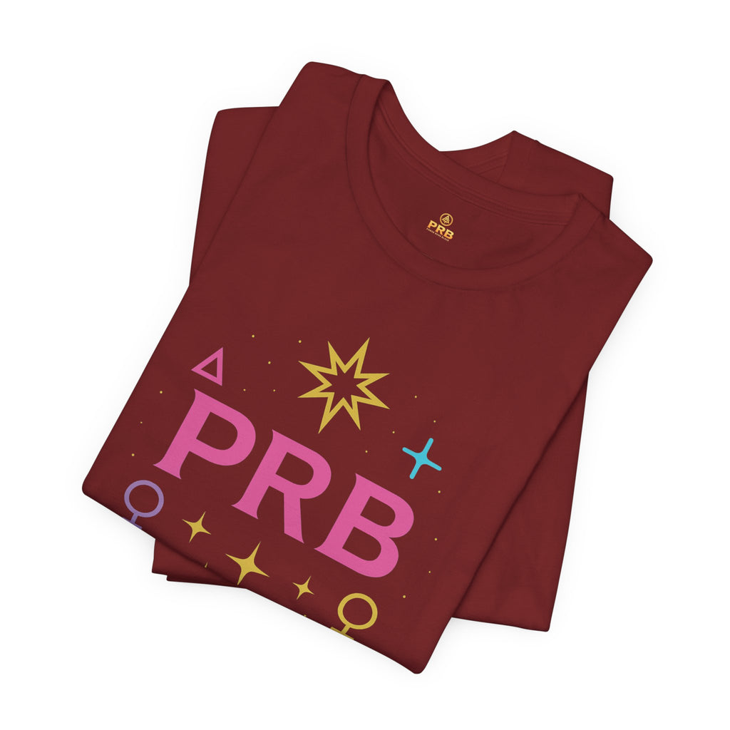 Pretty Rich Bitch The Collection by PRB Floral Lotus T‑Shirt — Colorful Spiritual Symbol Tee by Power Runs Black