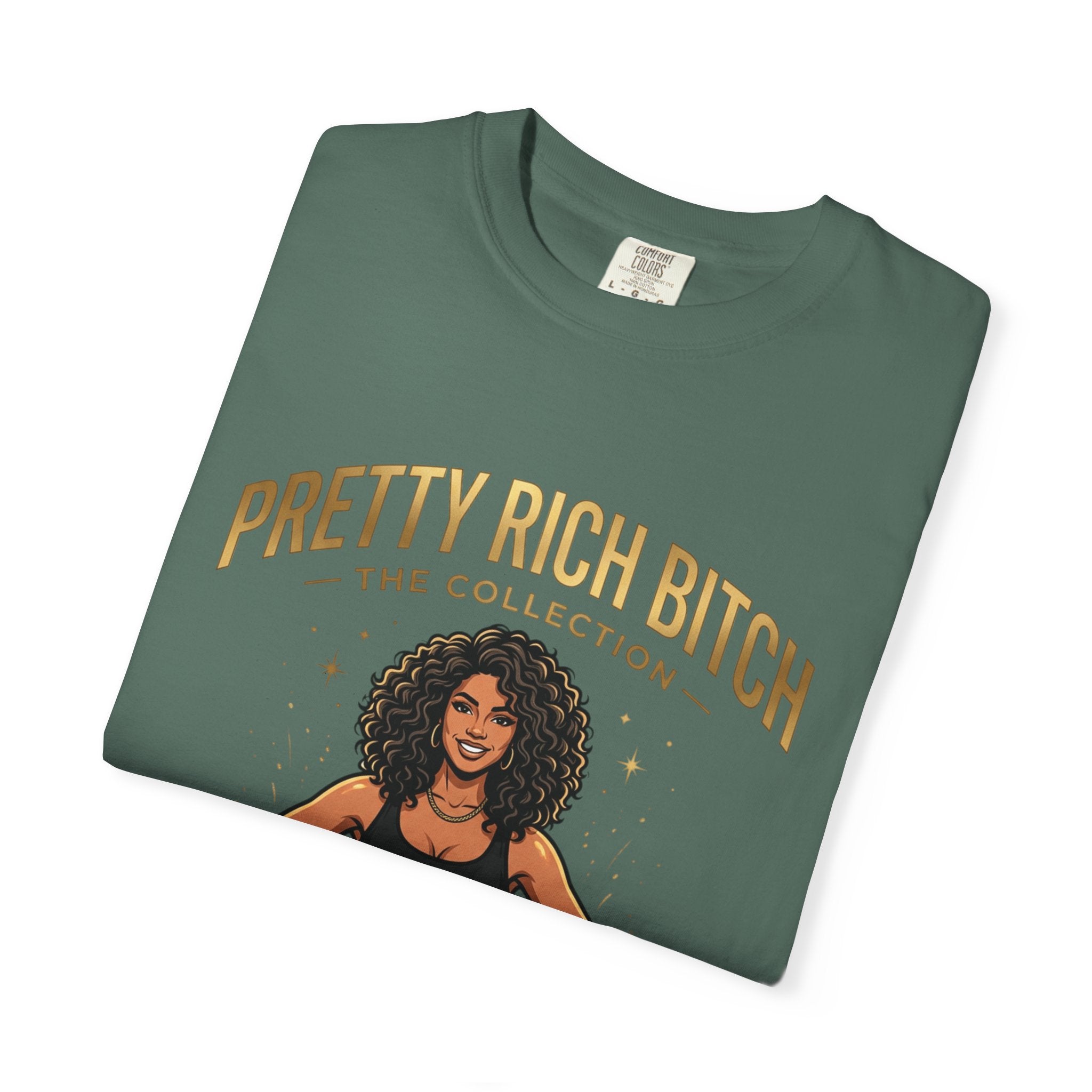 Pretty Rich Bitch The Collection by PRB T-Shirt — Empowered Black Woman Graphic Tee by Power Runs Black