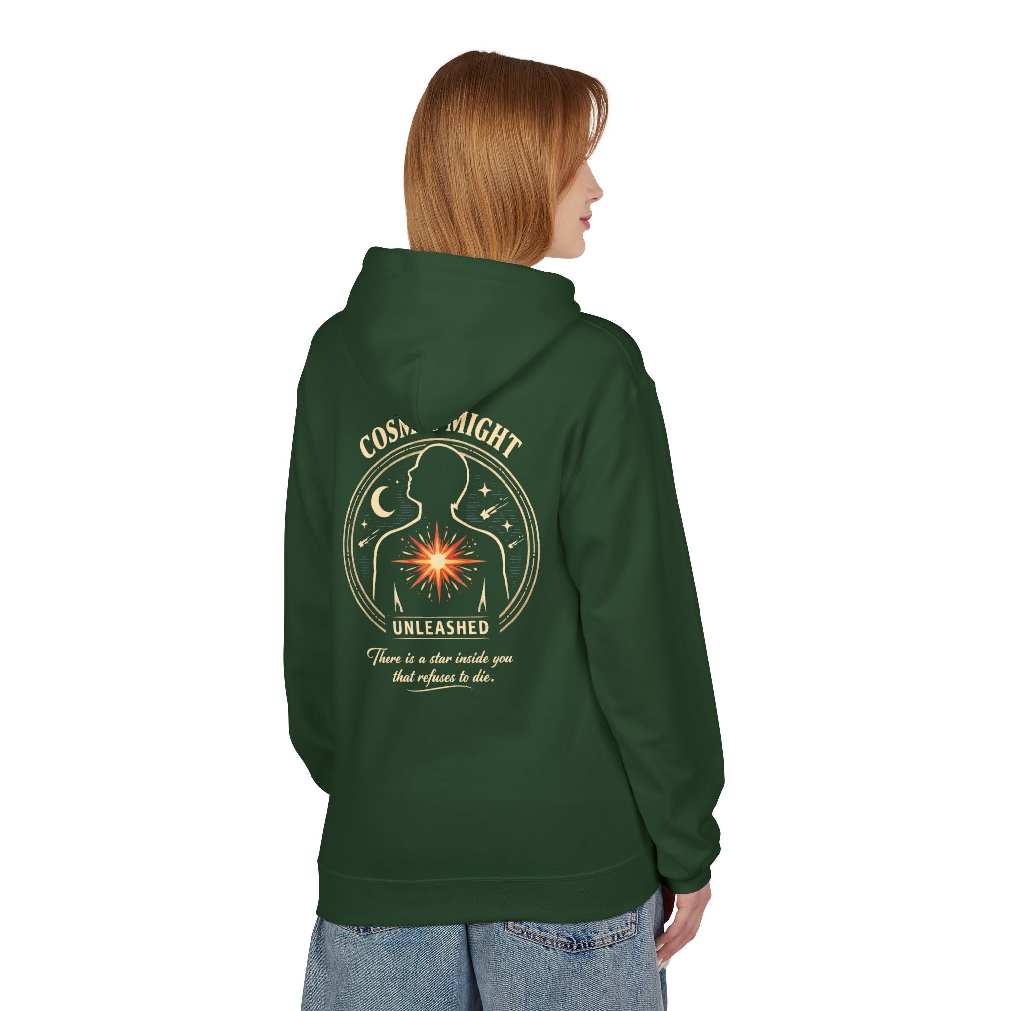 PRB Starforged Flex Cosmic Might Unleashed Hoodie — Unleashed Starburst Graphic Pullover by Power Runs Black