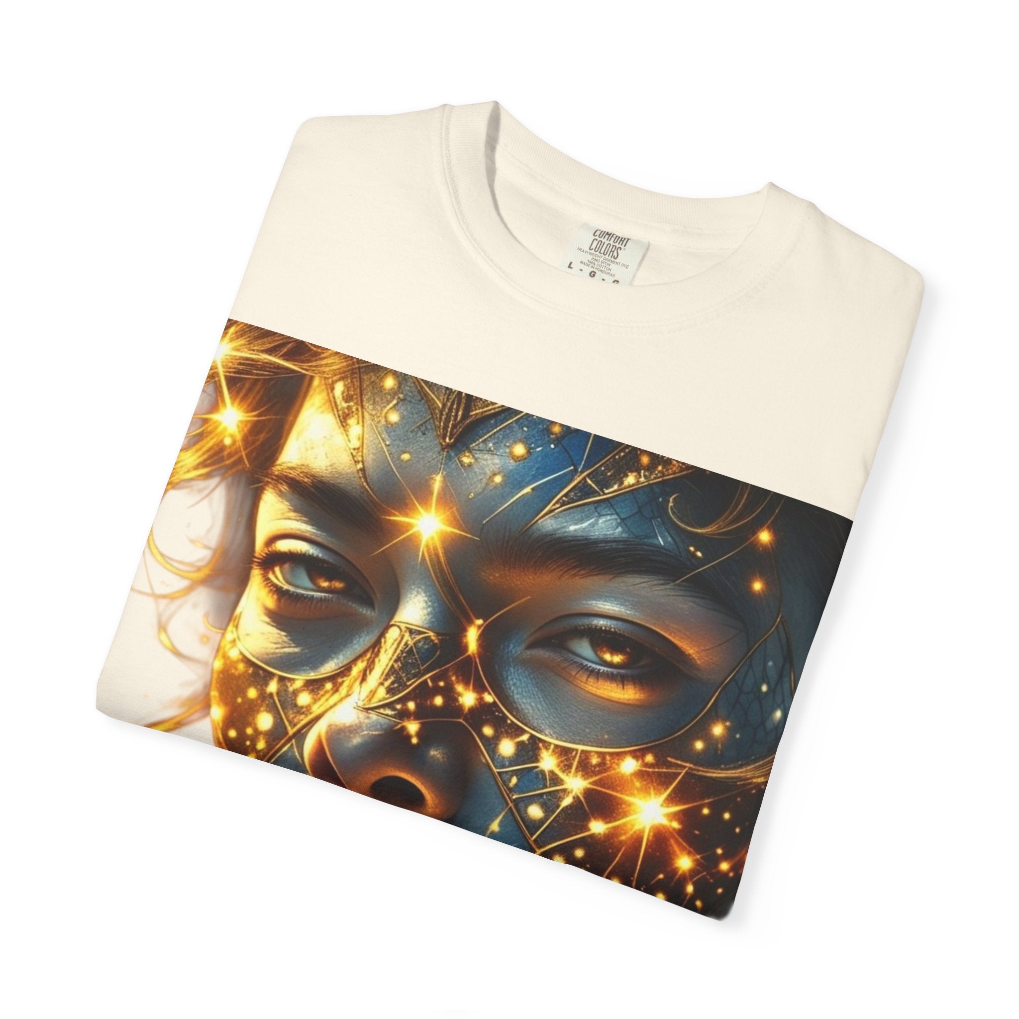 PRB Celestial Glow Unisex Graphic T-Shirt | Luminous Portrait Tee by Power Runs Black