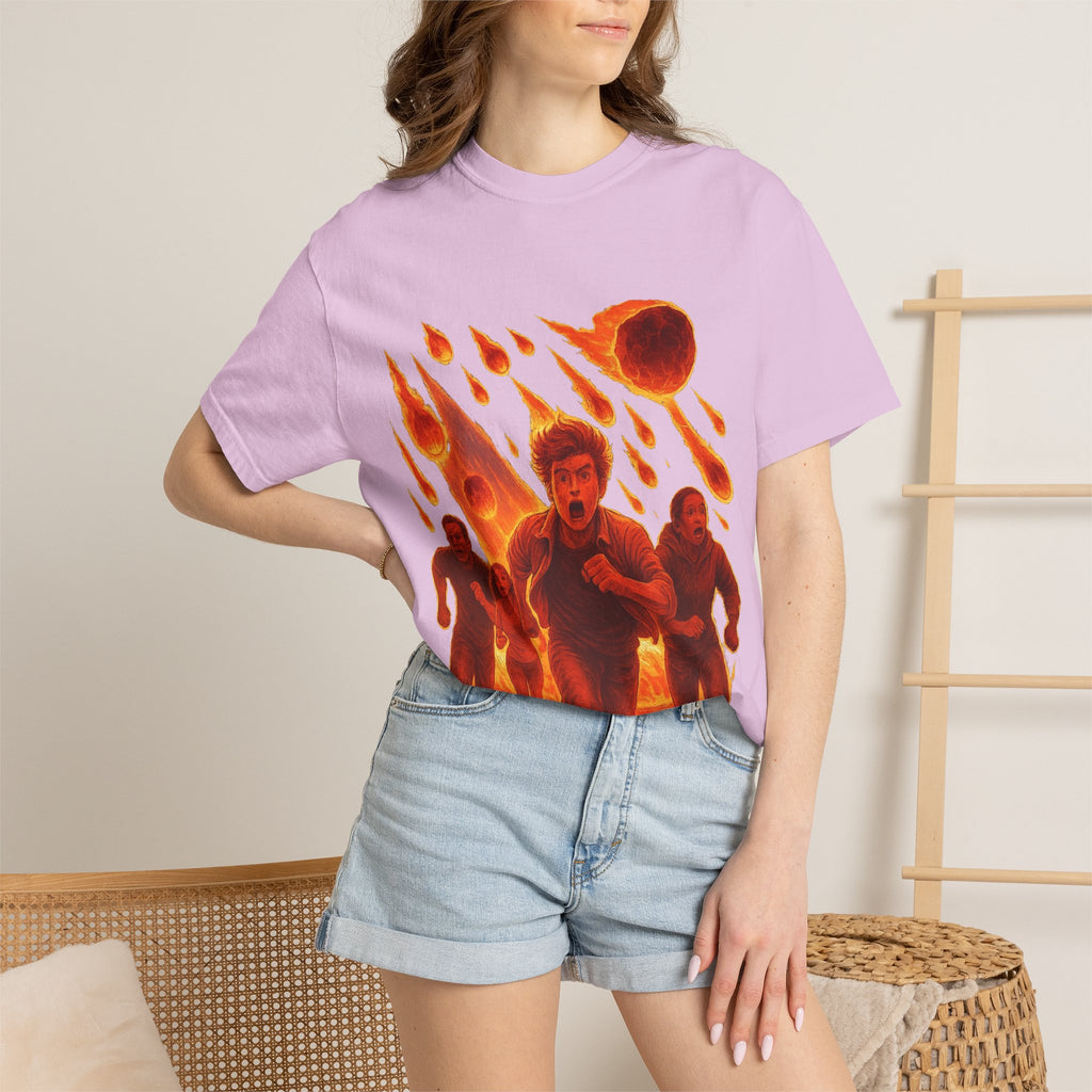 PRB Meteor Shower Escape T-Shirt — Apocalyptic Running Graphic Tee by Power Runs Black