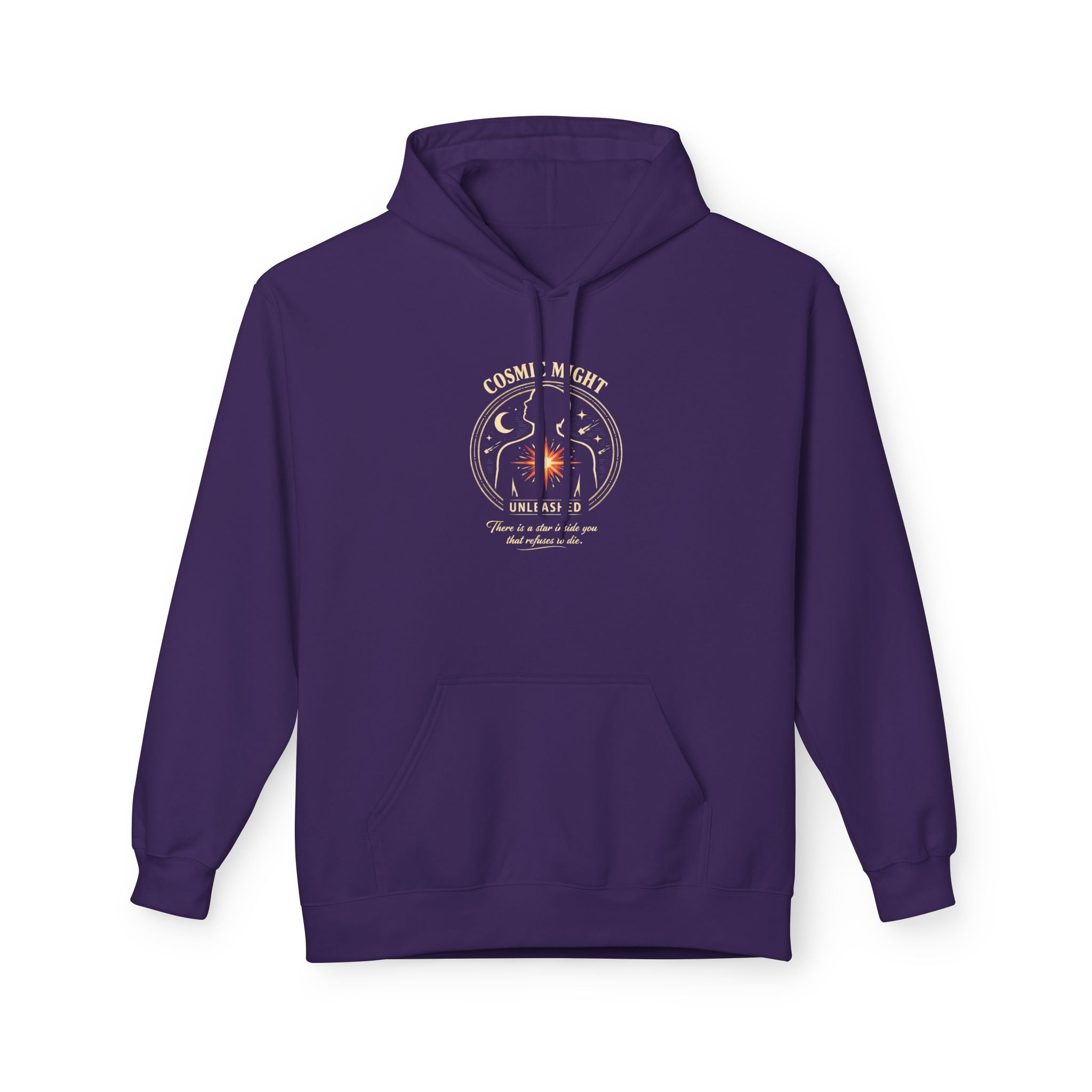 PRB Starforged Flex Cosmic Might Unleashed Hoodie — Unleashed Starburst Graphic Pullover by Power Runs Black