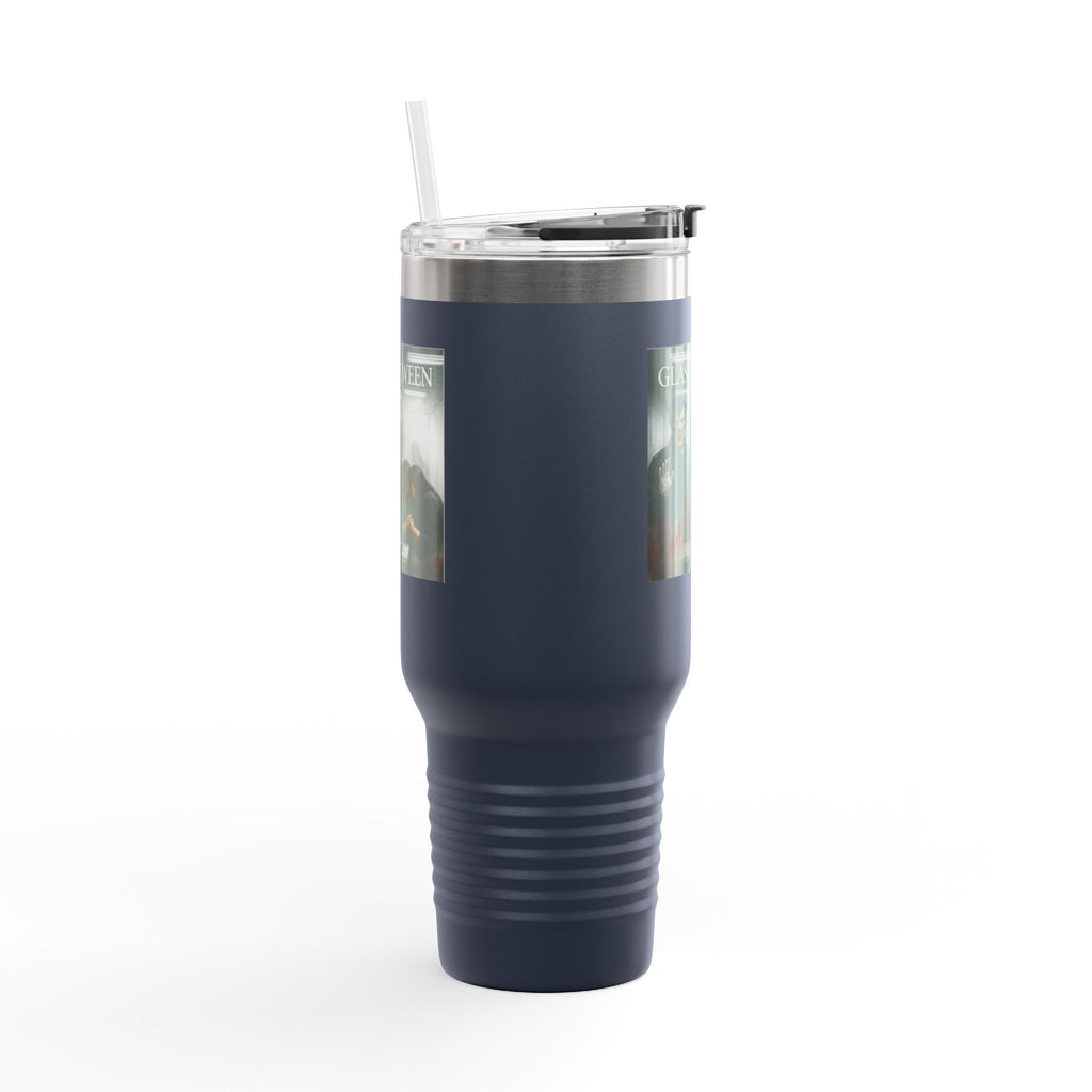PRB The Glass Between, 40oz Insulated Travel Mug by Power Runs Black