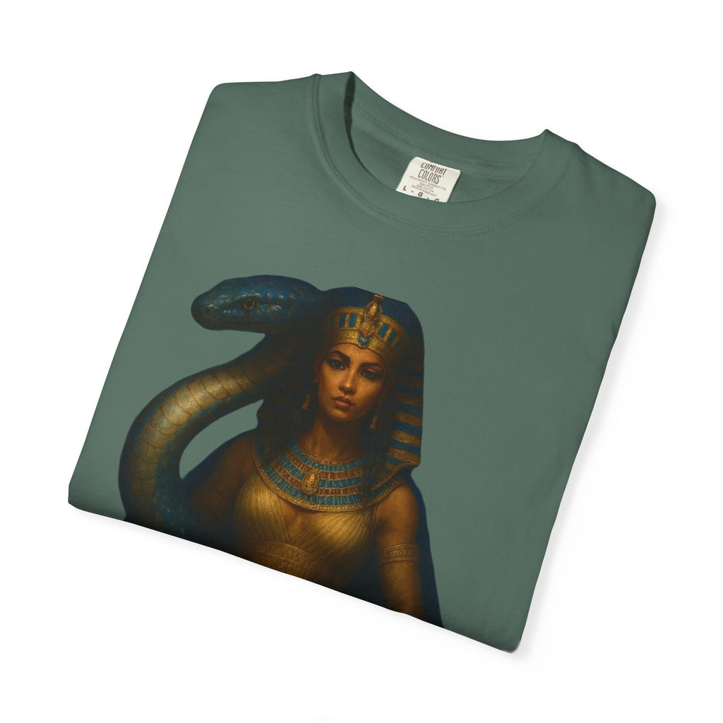 PRB Egyptian Goddess with Snake T-Shirt | Pharaoh Serpent Art Tee by Power Runs Black