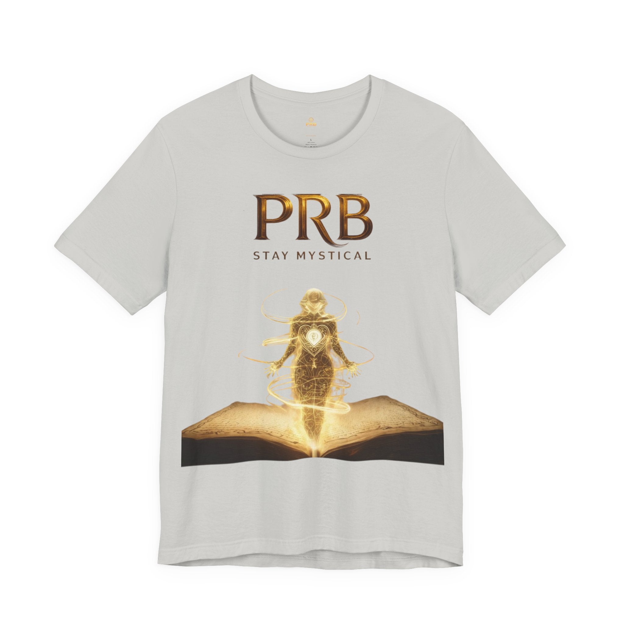 PRB Mystical Graphic Tee – "PRB Stay Mystical" Spiritual Book & Light Design by Power Runs Black
