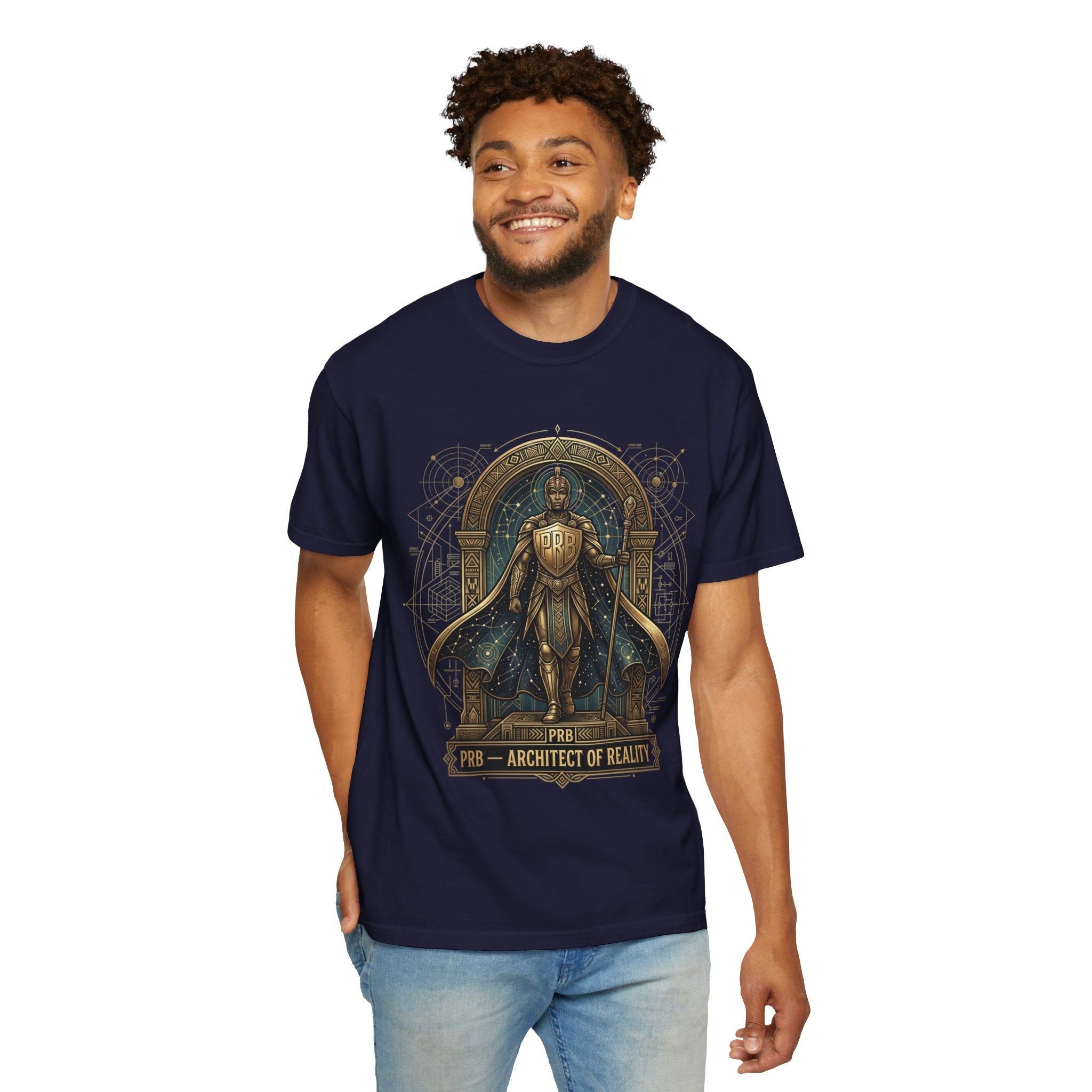 PRB Architect of Reality Graphic T-Shirt | Mythic Archer Illustration Tee by Printify