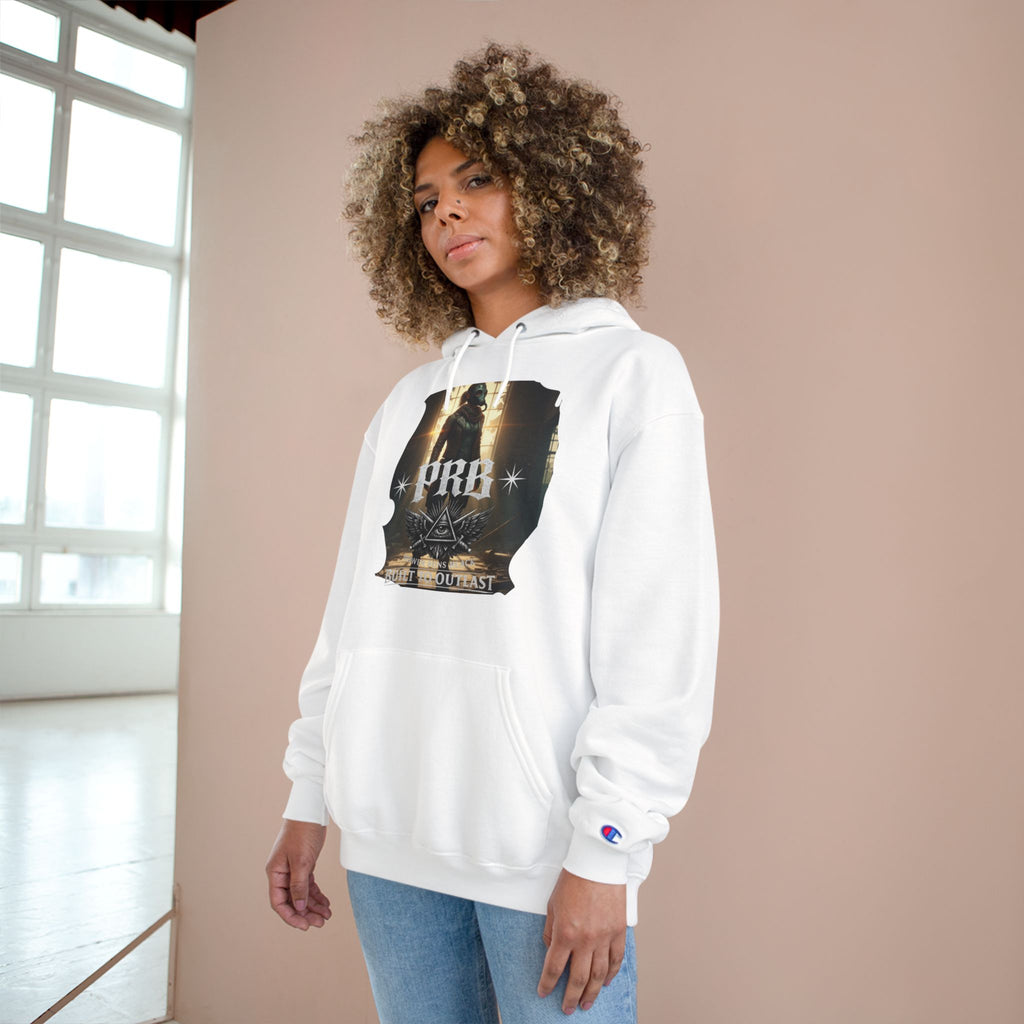 PRB Champion Hoodie — Vintage Tour Graphic Pullover by Power Runs Black