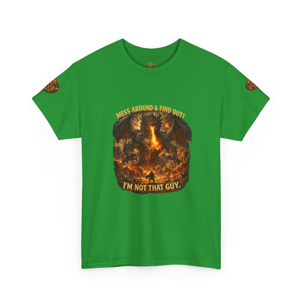 PRB Demonic Warrior Illustration Tee | "I'm Not That Guy" Graphic Shirt by Power Runs Black