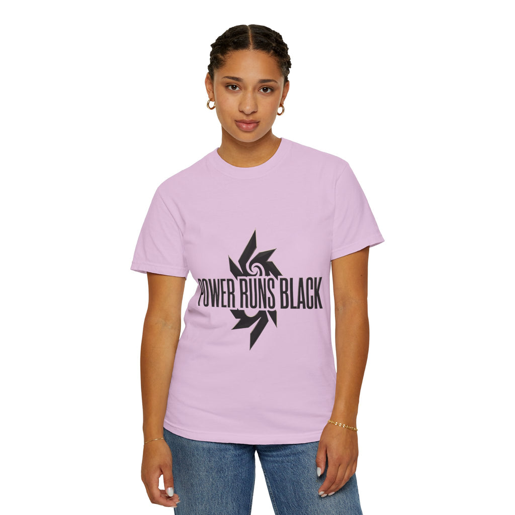 Power Runs Black PRB "Wear The Code" Mystic Shield T-Shirt — Geometric Sigil Graphic Tee by Printify