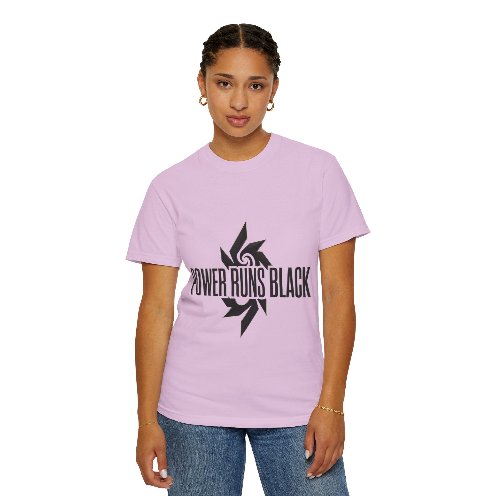 Power Runs Black PRB "Wear The Code" Mystic Shield T-Shirt — Geometric Sigil Graphic Tee by Printify