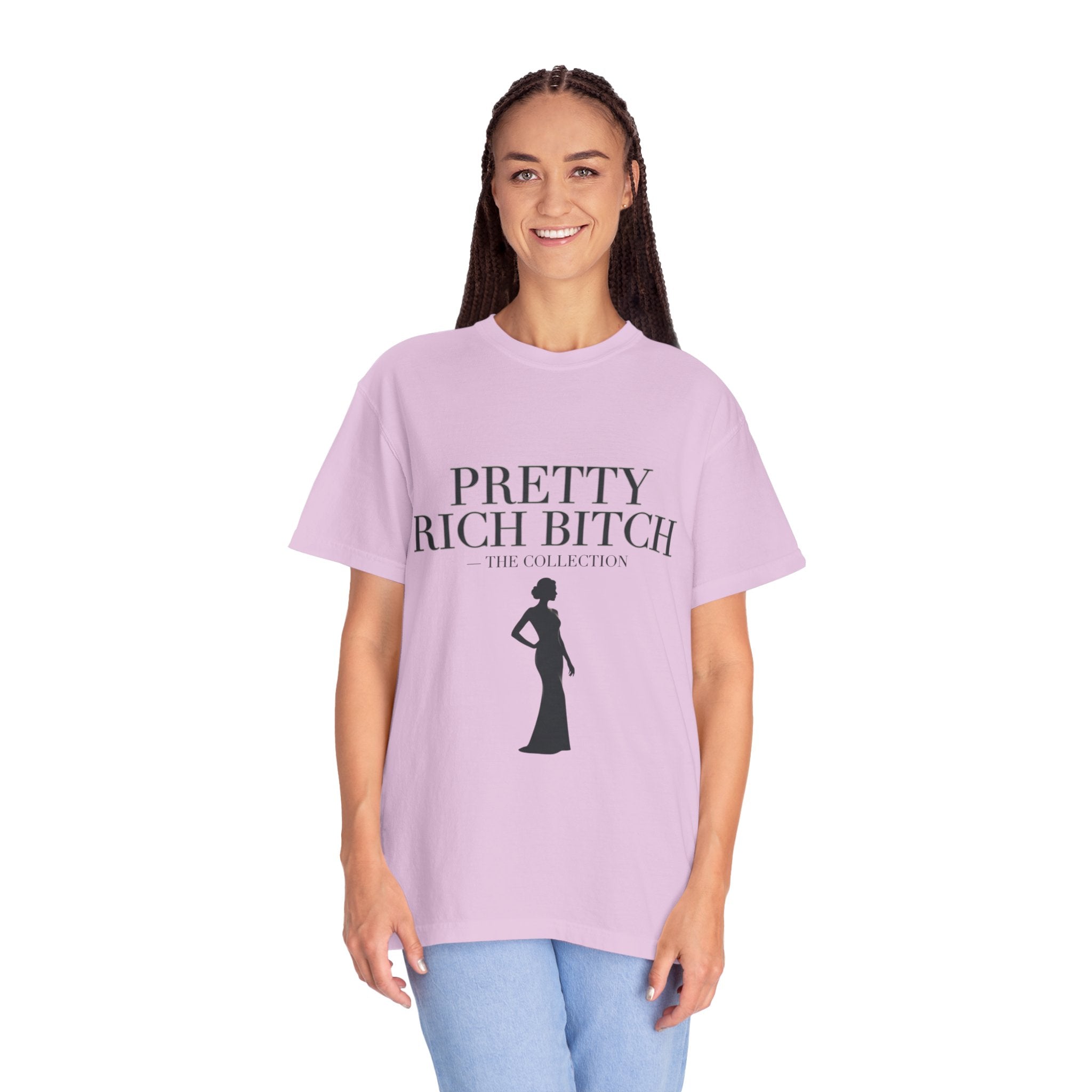 Pretty Rich Bitch The Collection by PRB Tee — Feminine Confidence Graphic T-Shirt by Power Runs Black