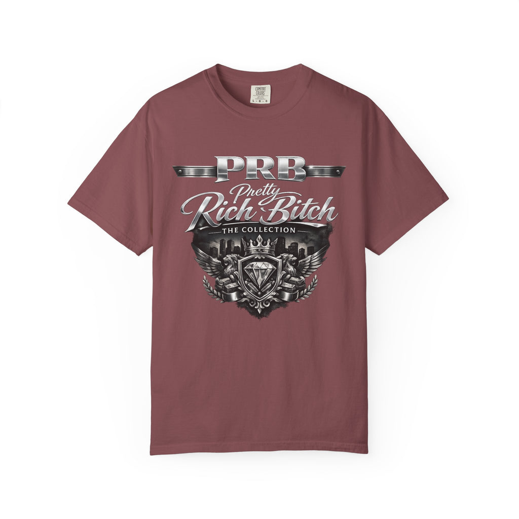 PRB Rebel Biker Crest T-Shirt | Vintage Motorcycle Emblem Tee by Power Runs Black