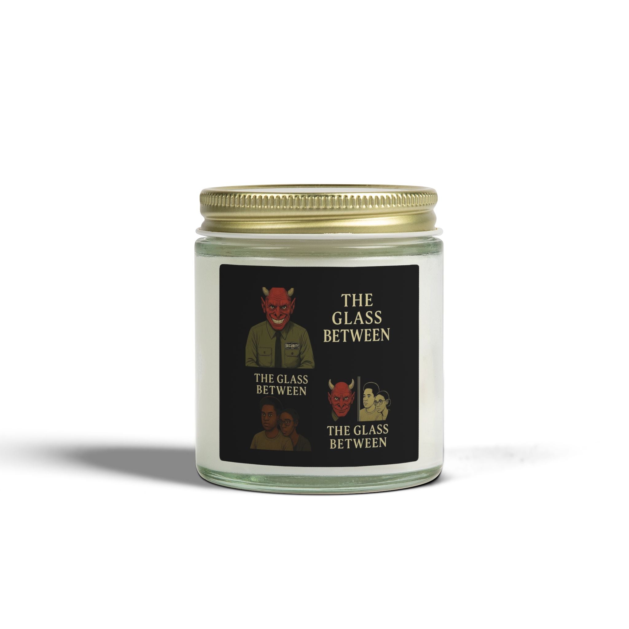 PRB The Glass Between Scented Candle — Coconut Apricot Wax (4oz/9oz) by Printify
