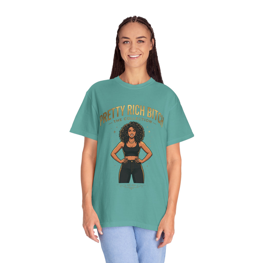 Pretty Rich Bitch The Collection by PRB T-Shirt — Empowered Black Woman Graphic Tee by Power Runs Black