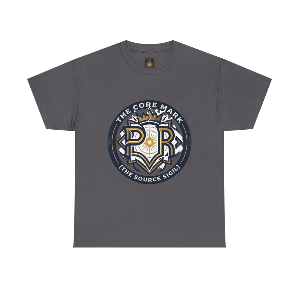 Power Runs Black PRB Core Mark Logo T-Shirt — "The Source Sigil" Retro Emblem Tee by Power Runs Black
