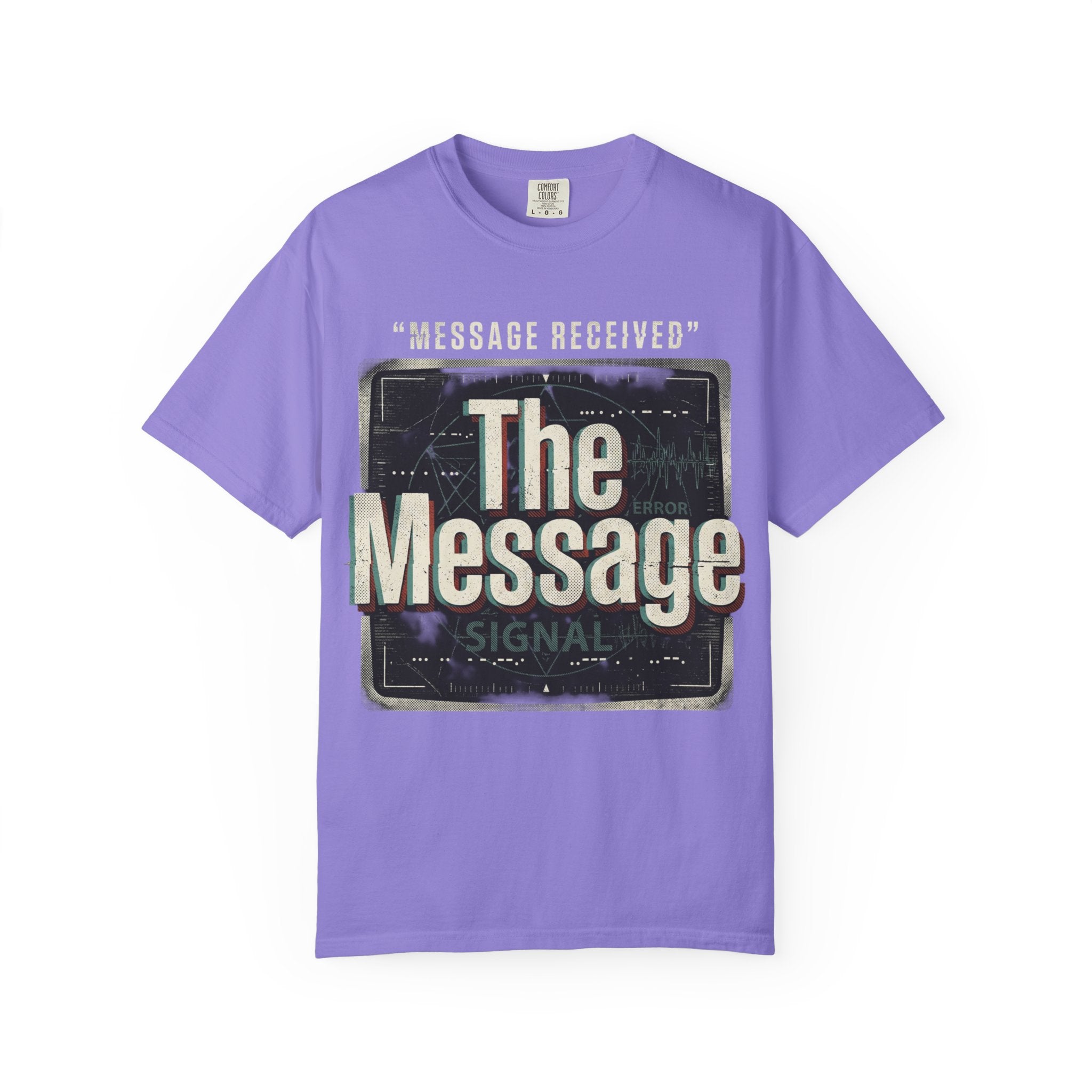 Power Runs Black PRB The Message Signal T-Shirt — Retro Graphic Tee with 'Message Received' Design by Power Runs Black
